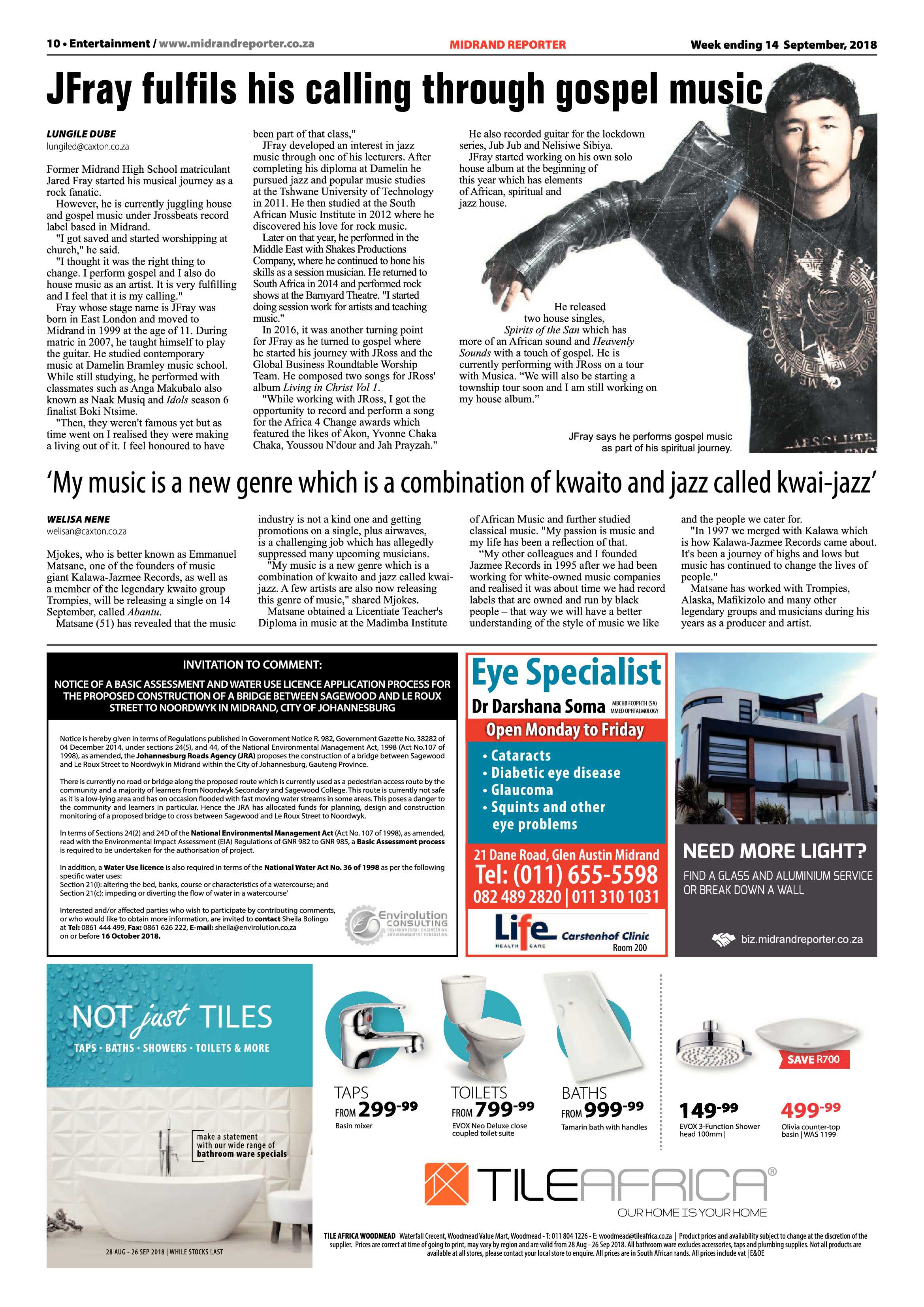 Midrand Reporter 14 September, 2018 page 10