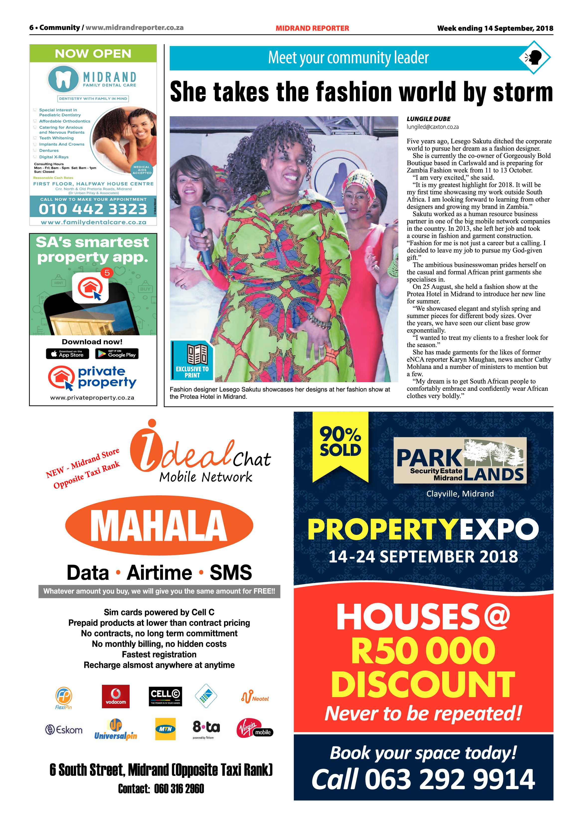 Midrand Reporter 14 September, 2018 page 6