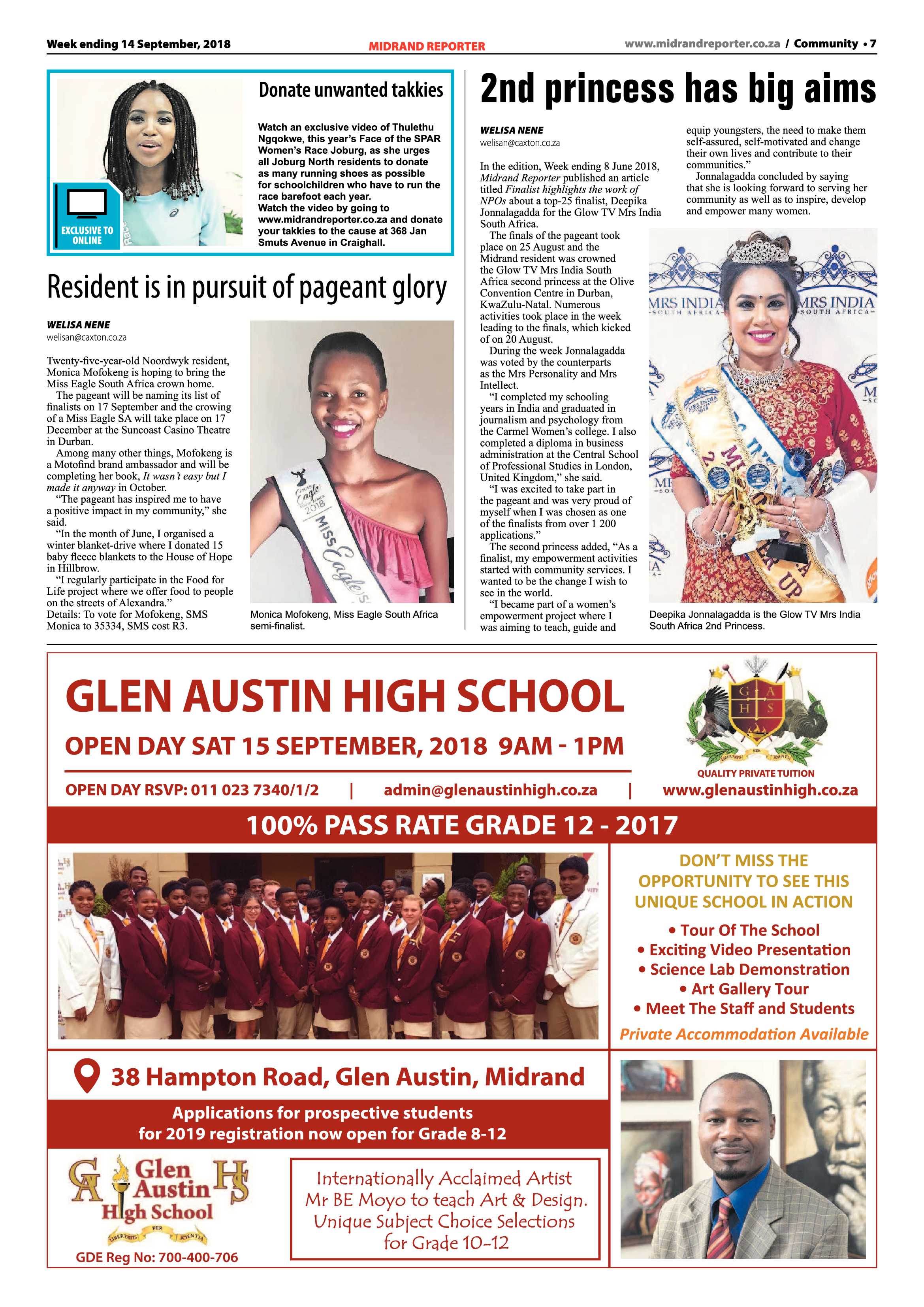Midrand Reporter 14 September, 2018 page 7