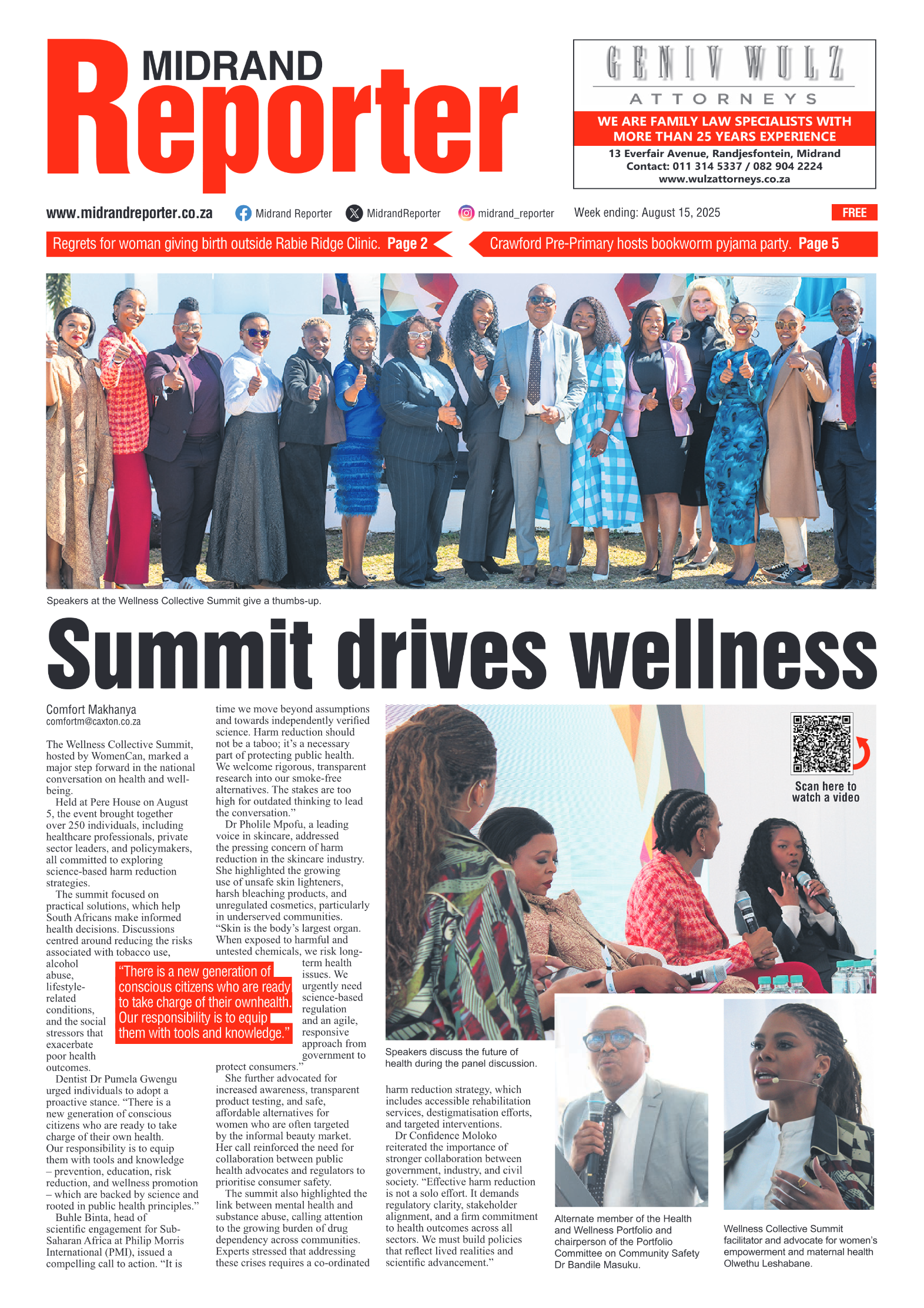 Midrand Reporter 15 August 2025 page 3
