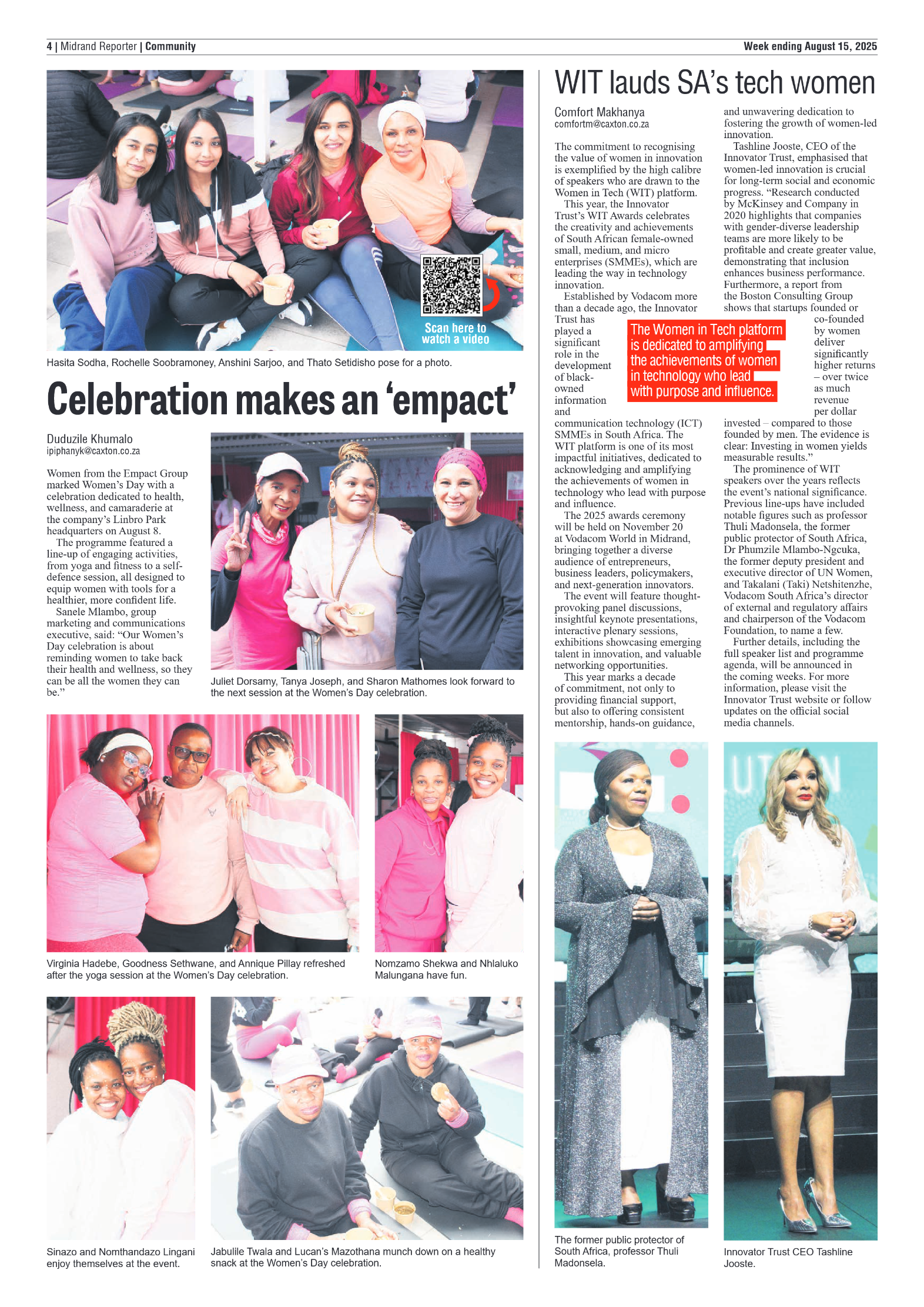 Midrand Reporter 15 August 2025 page 6