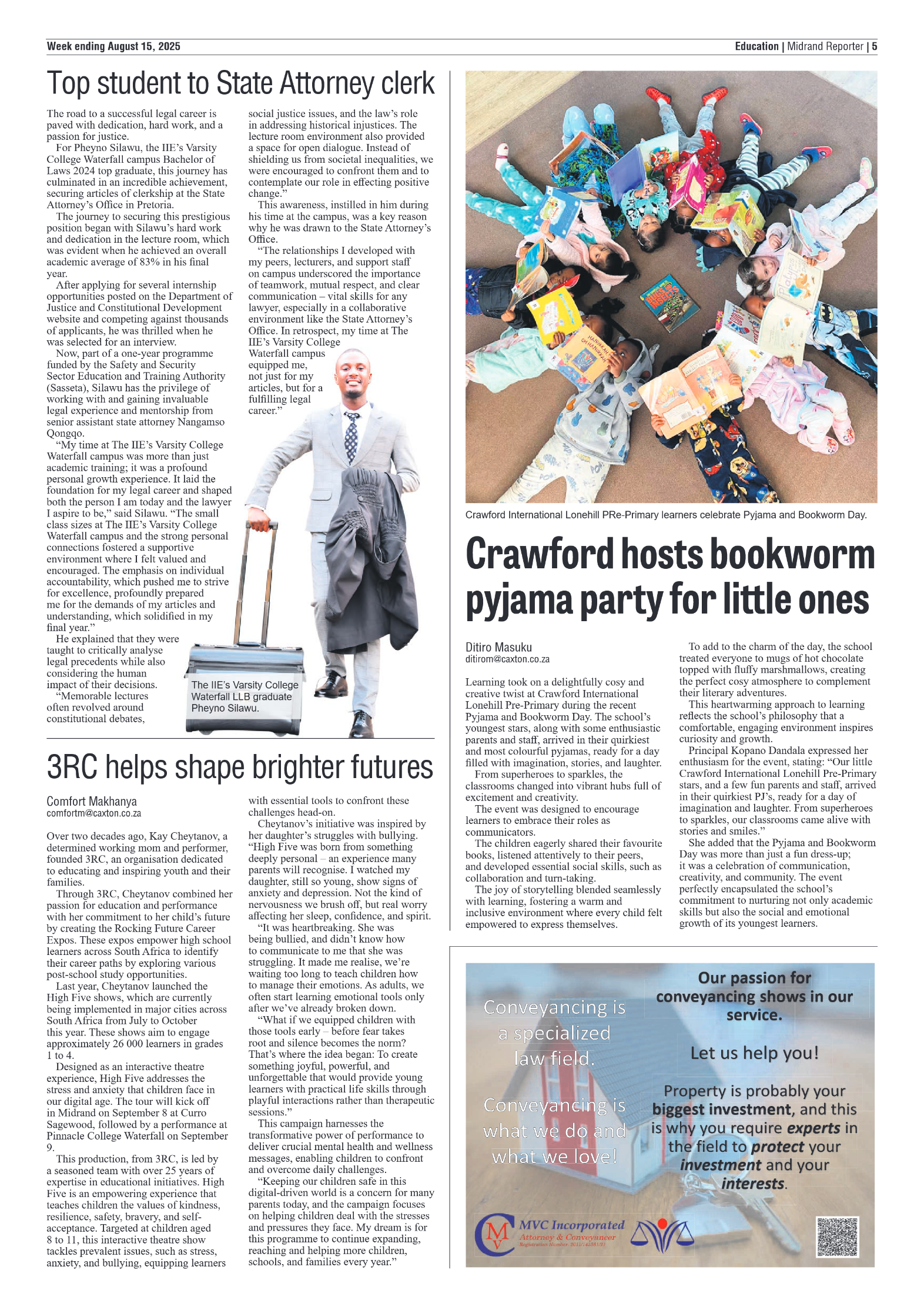 Midrand Reporter 15 August 2025 page 7