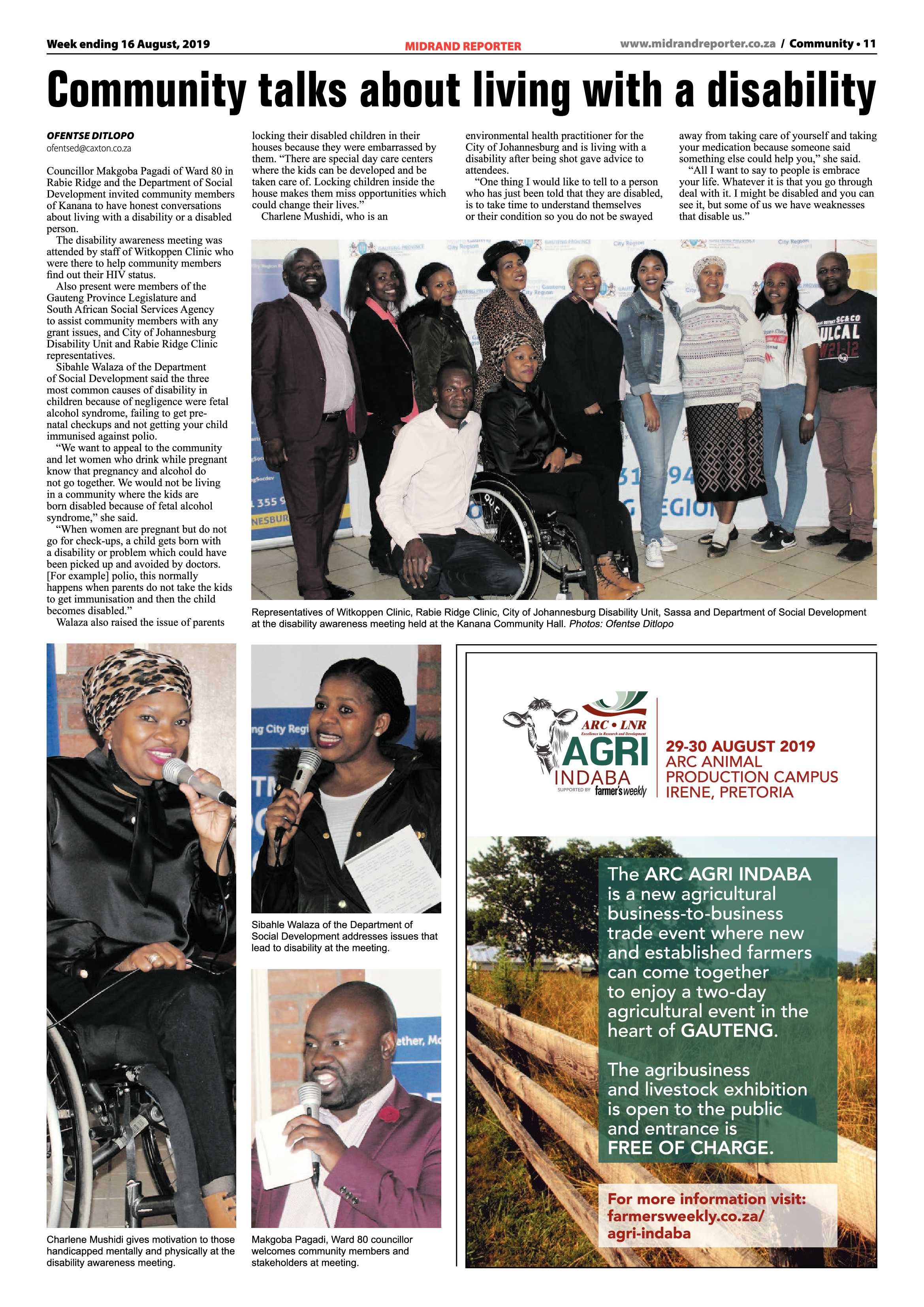 Midrand Reporter 15 August, 2019 page 11