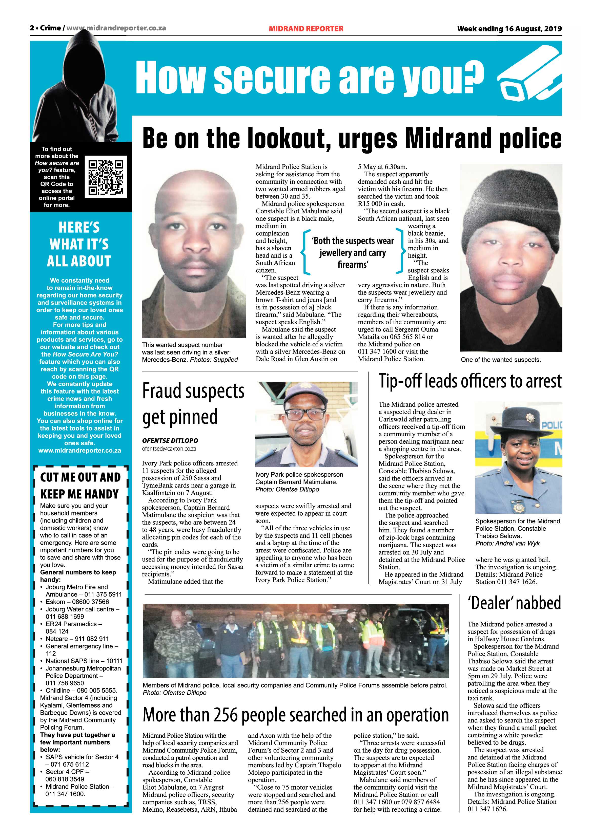 Midrand Reporter 15 August, 2019 page 2