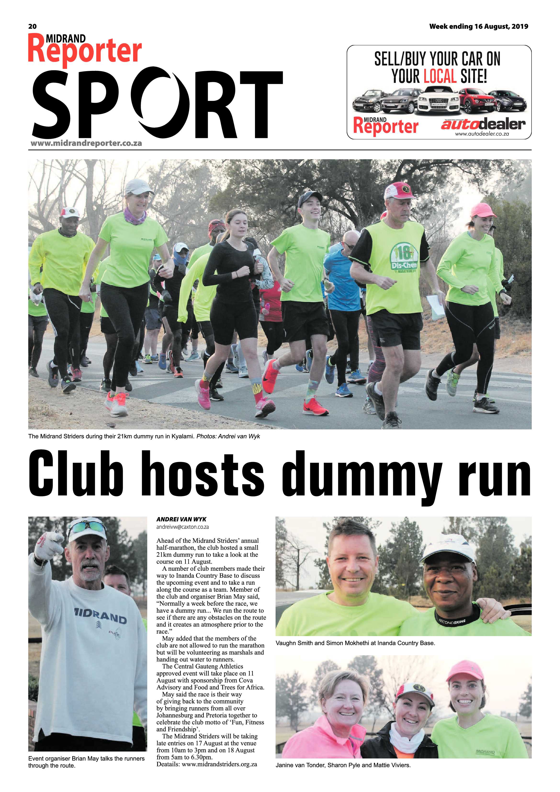 Midrand Reporter 15 August, 2019 page 20