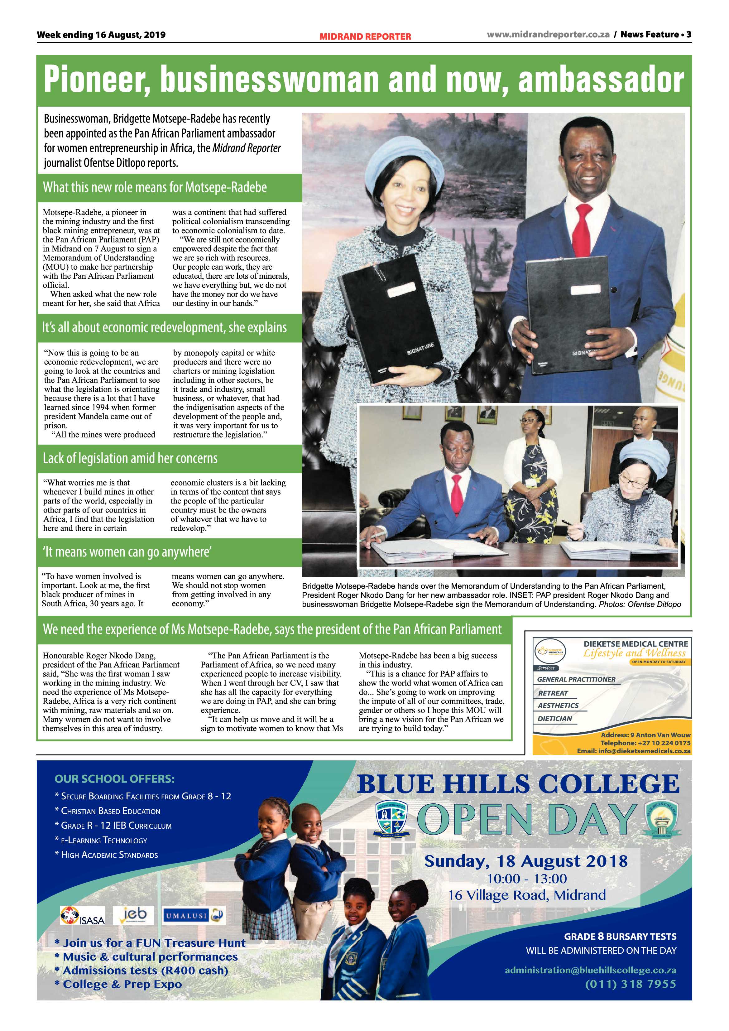 Midrand Reporter 15 August, 2019 page 3