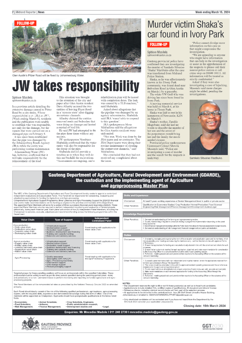 Midrand Reporter 15 March 2024 page 2