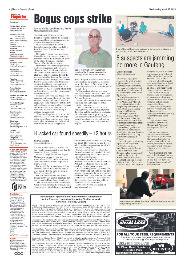 Midrand Reporter 15 March 2024 page 4