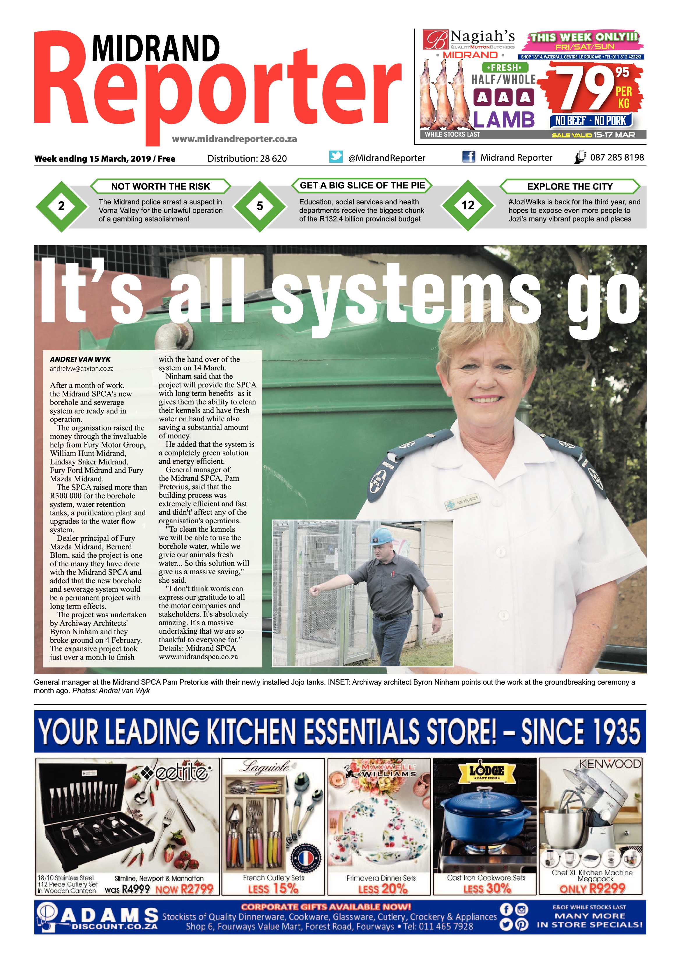 Midrand Reporter 15 March, 2019 page 1