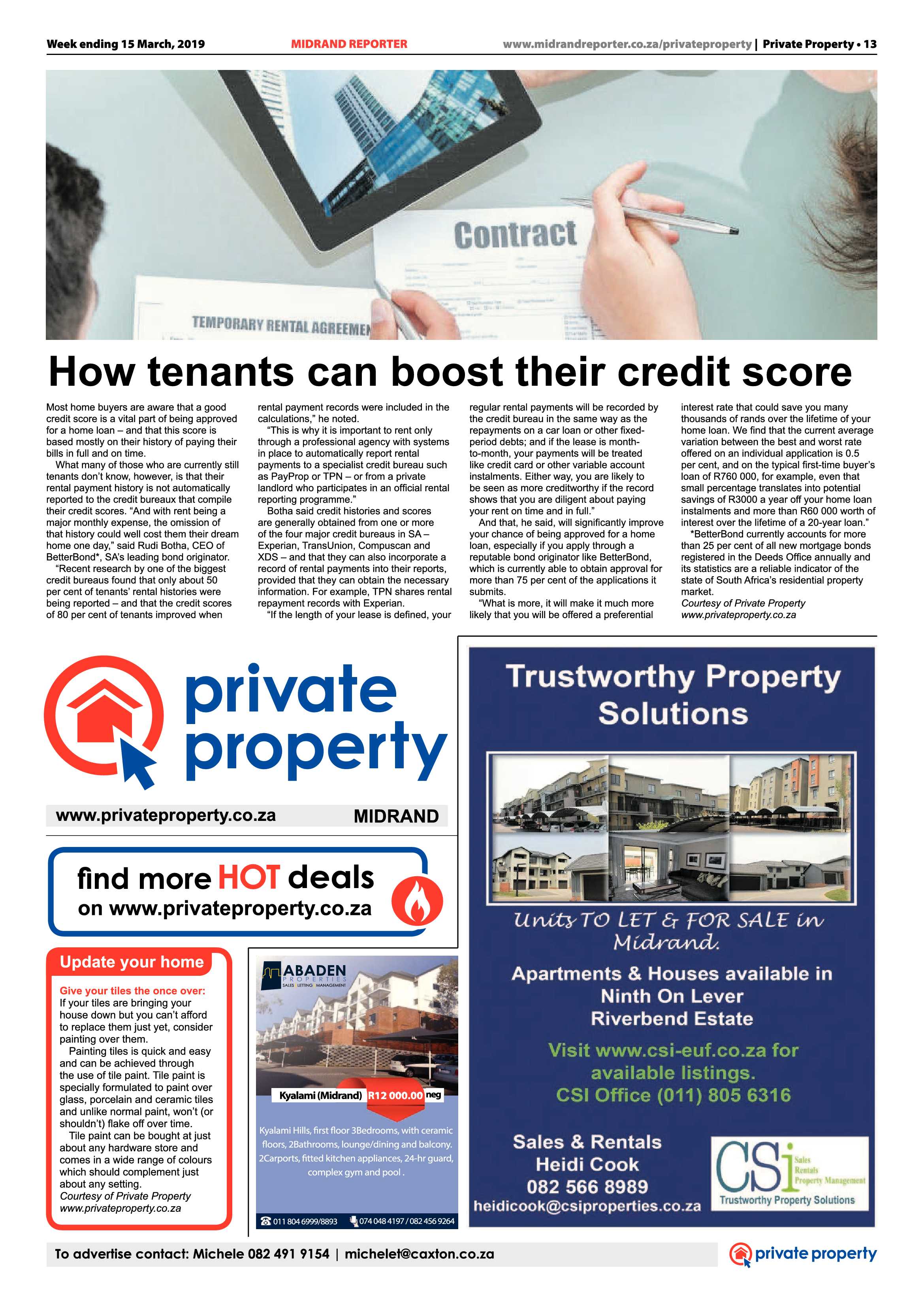 Midrand Reporter 15 March, 2019 page 13