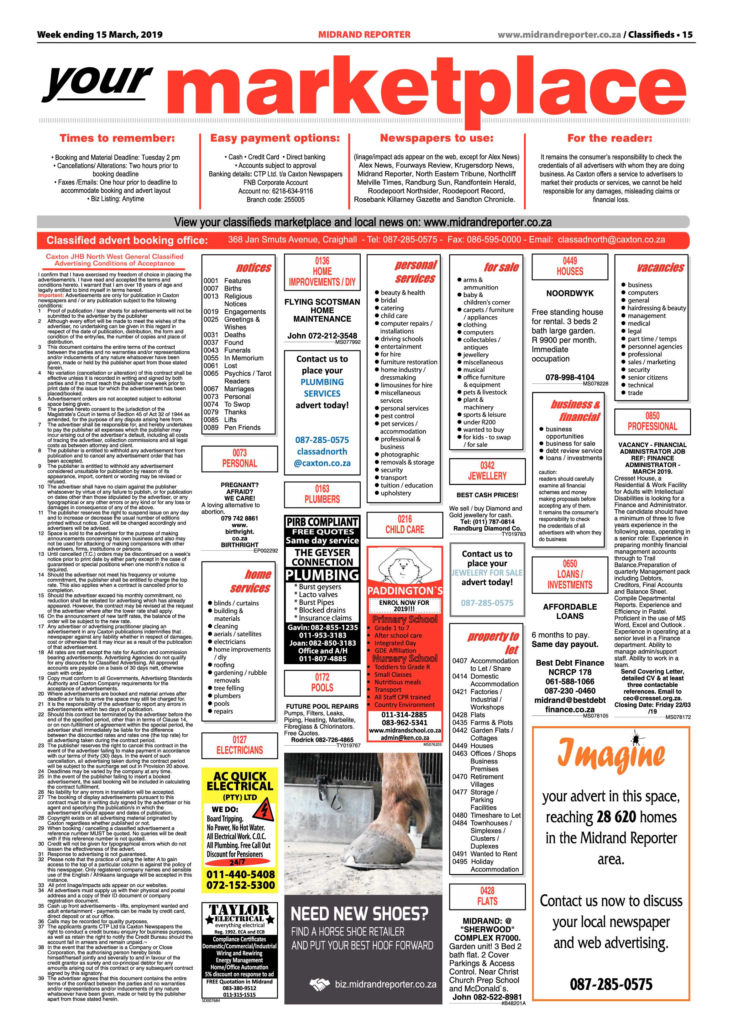Midrand Reporter 15 March, 2019 page 15