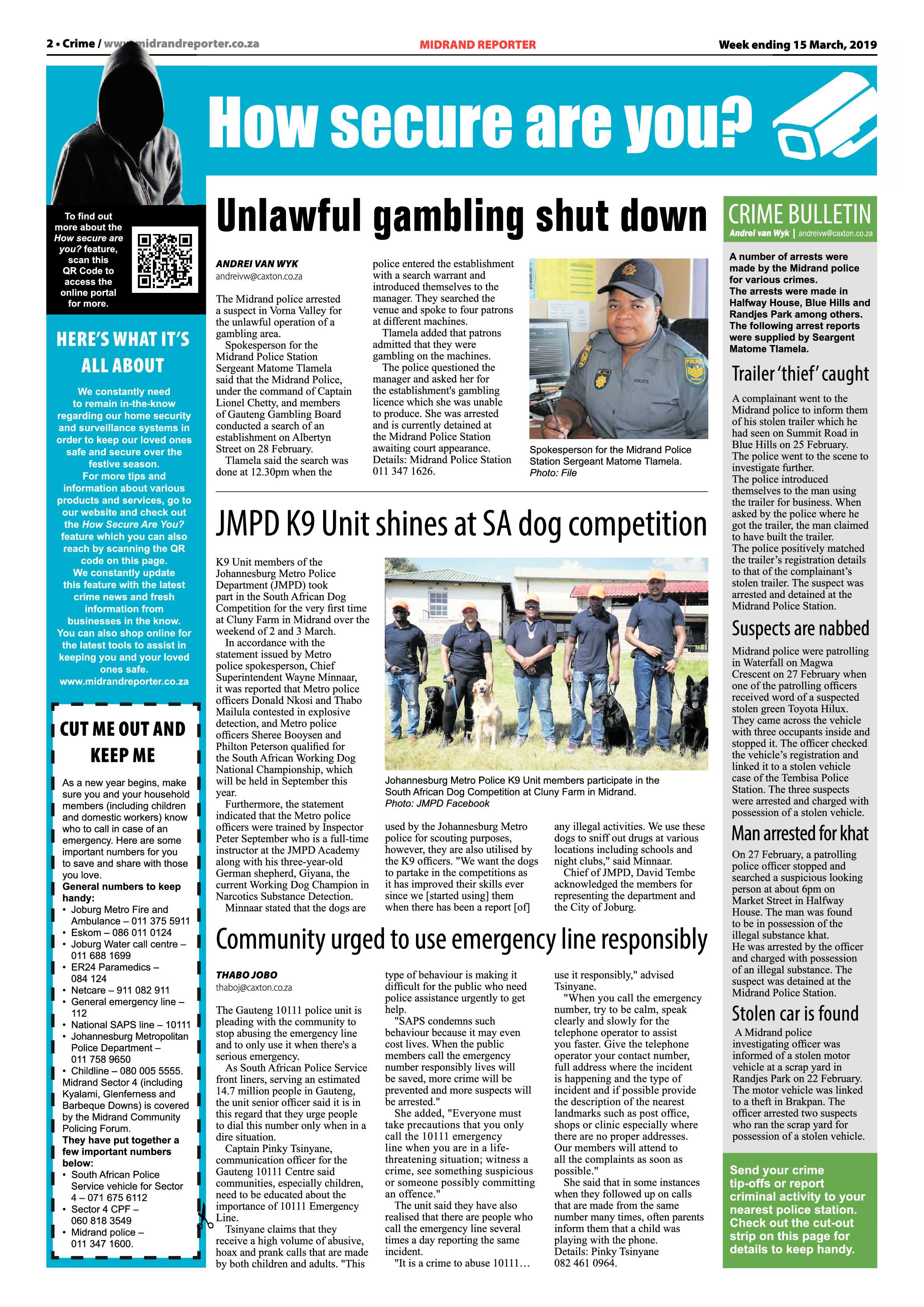 Midrand Reporter 15 March, 2019 page 2