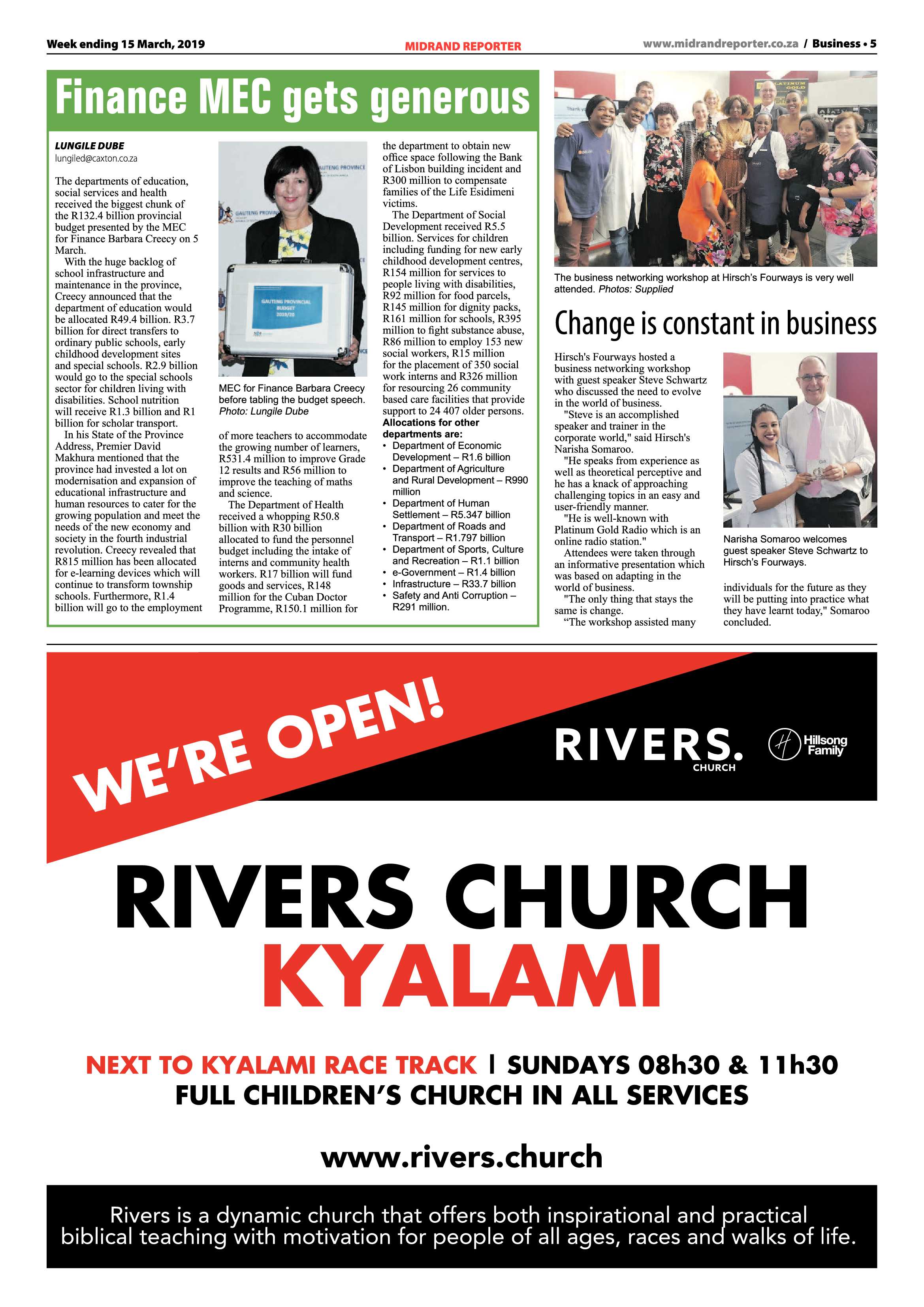 Midrand Reporter 15 March, 2019 page 5