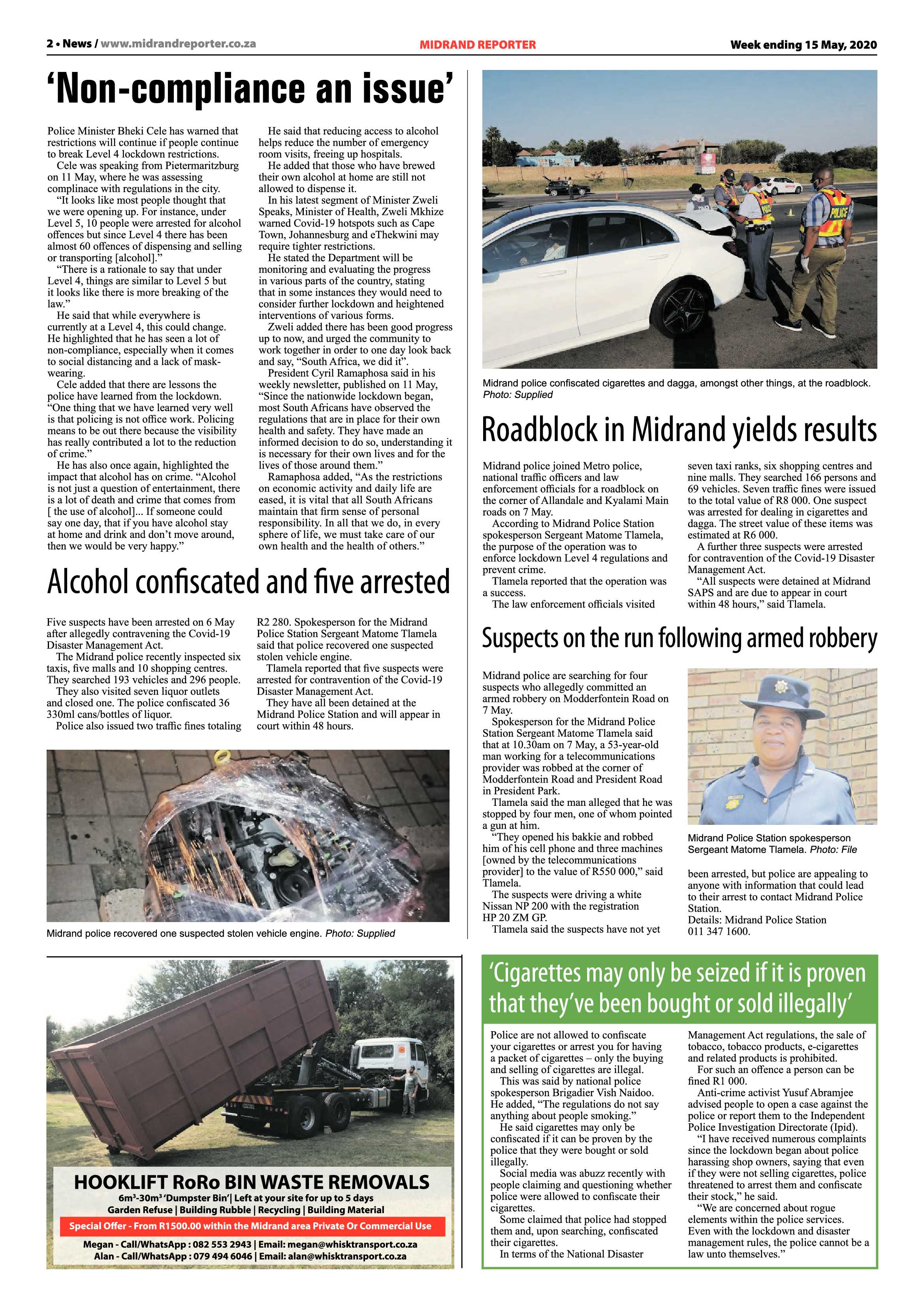 Midrand Reporter 15 May 2020 page 2