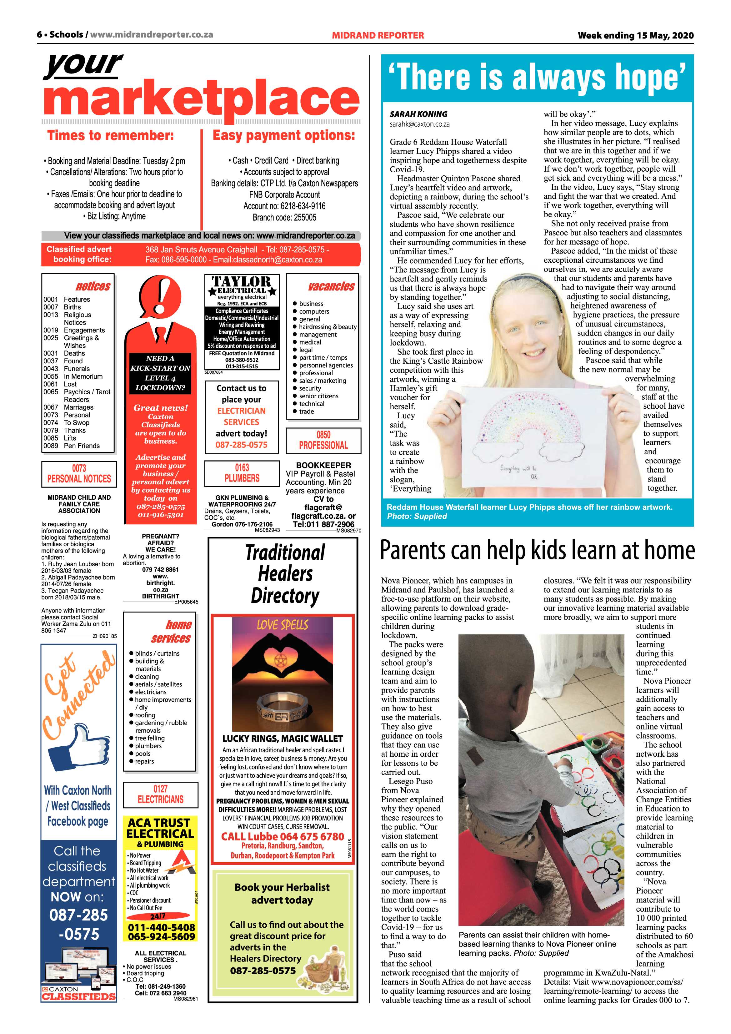 Midrand Reporter 15 May 2020 page 6