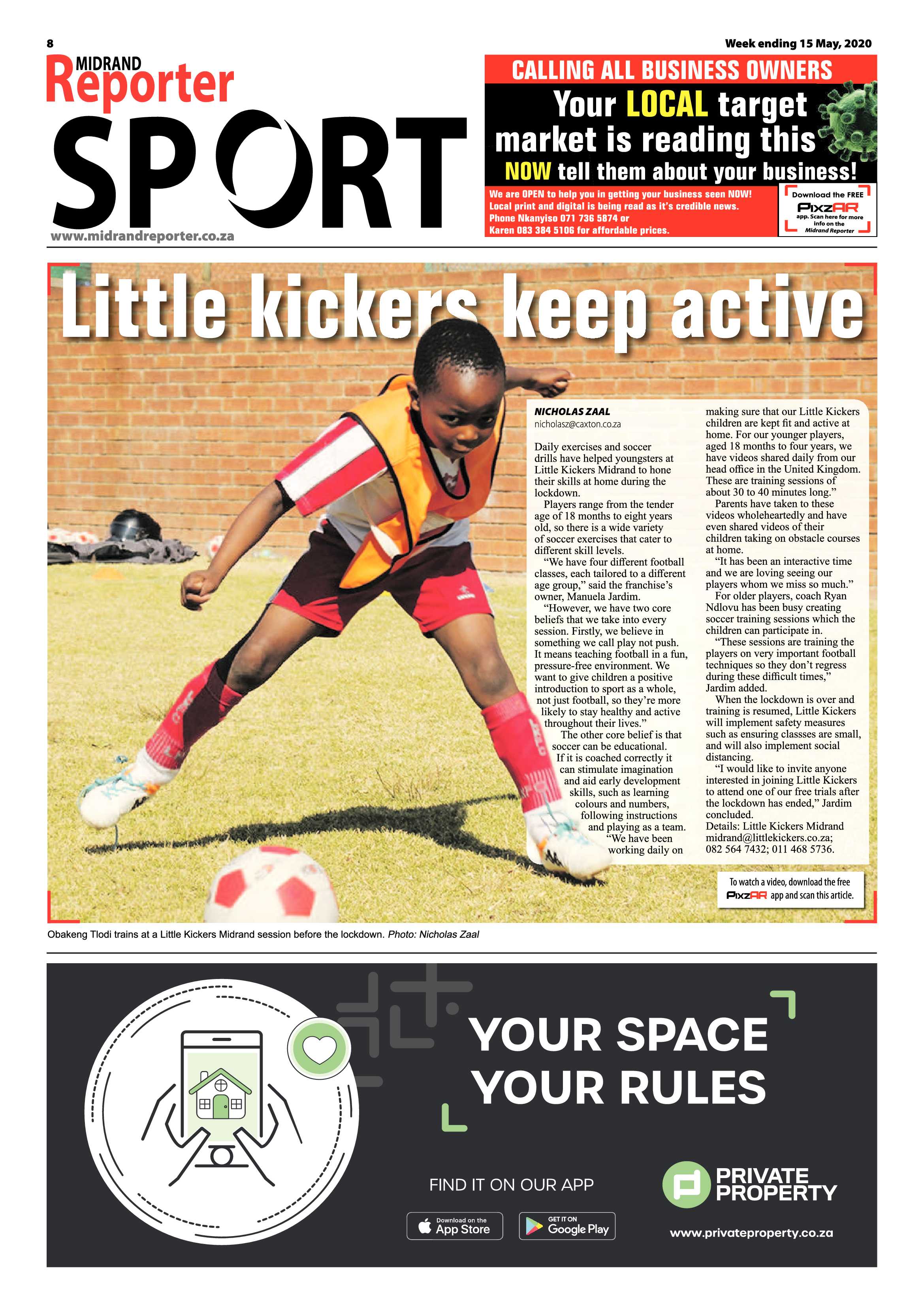 Midrand Reporter 15 May 2020 page 8