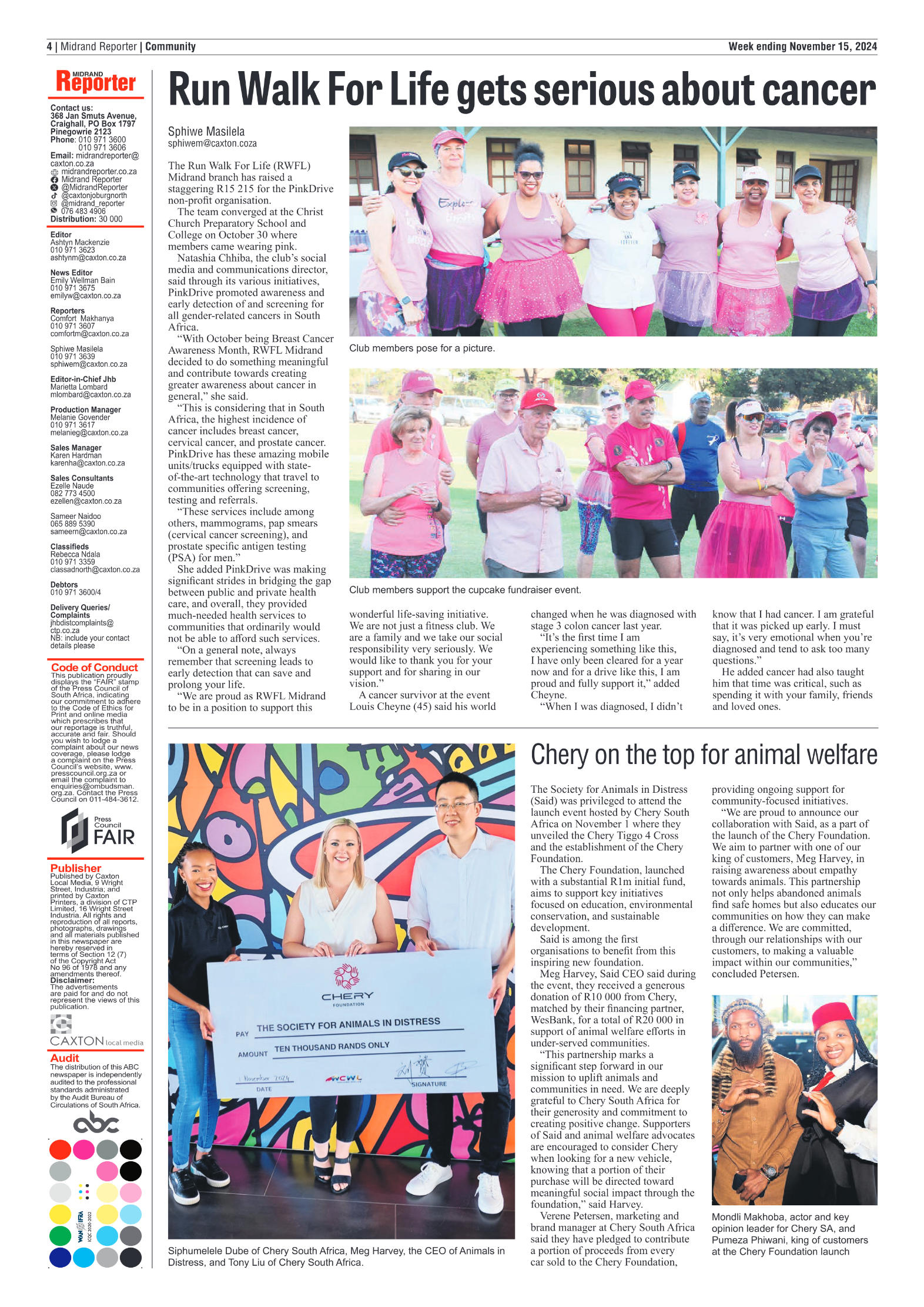 Midrand Reporter 15 November 2024 page 4