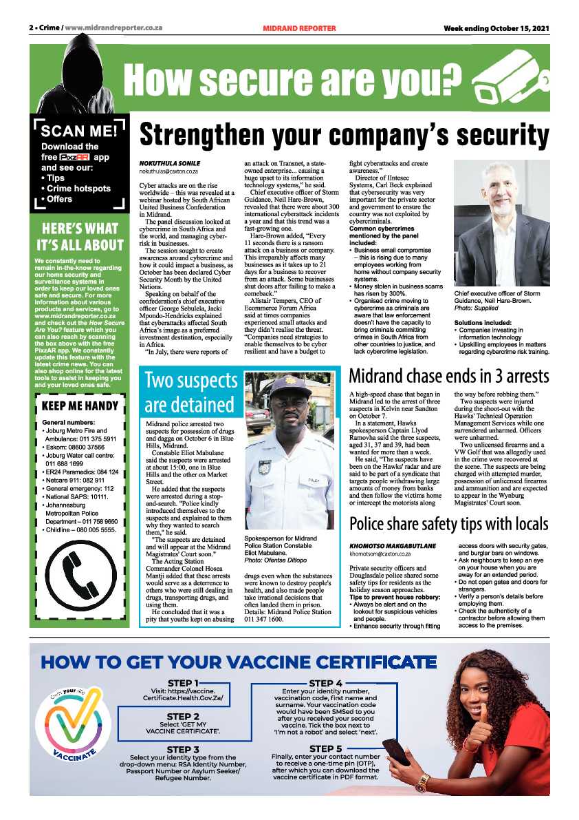 Midrand Reporter 15 October 2021 page 2