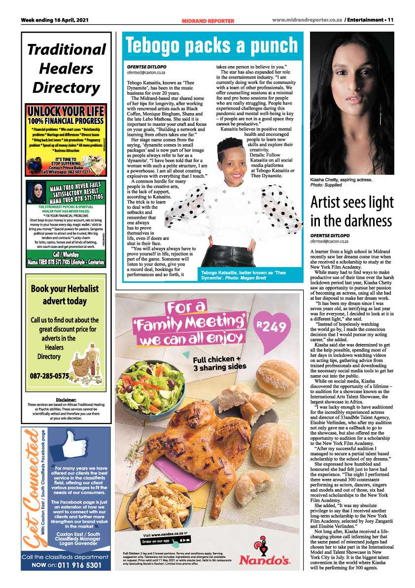 Midrand Reporter 16 April 2021 page 11