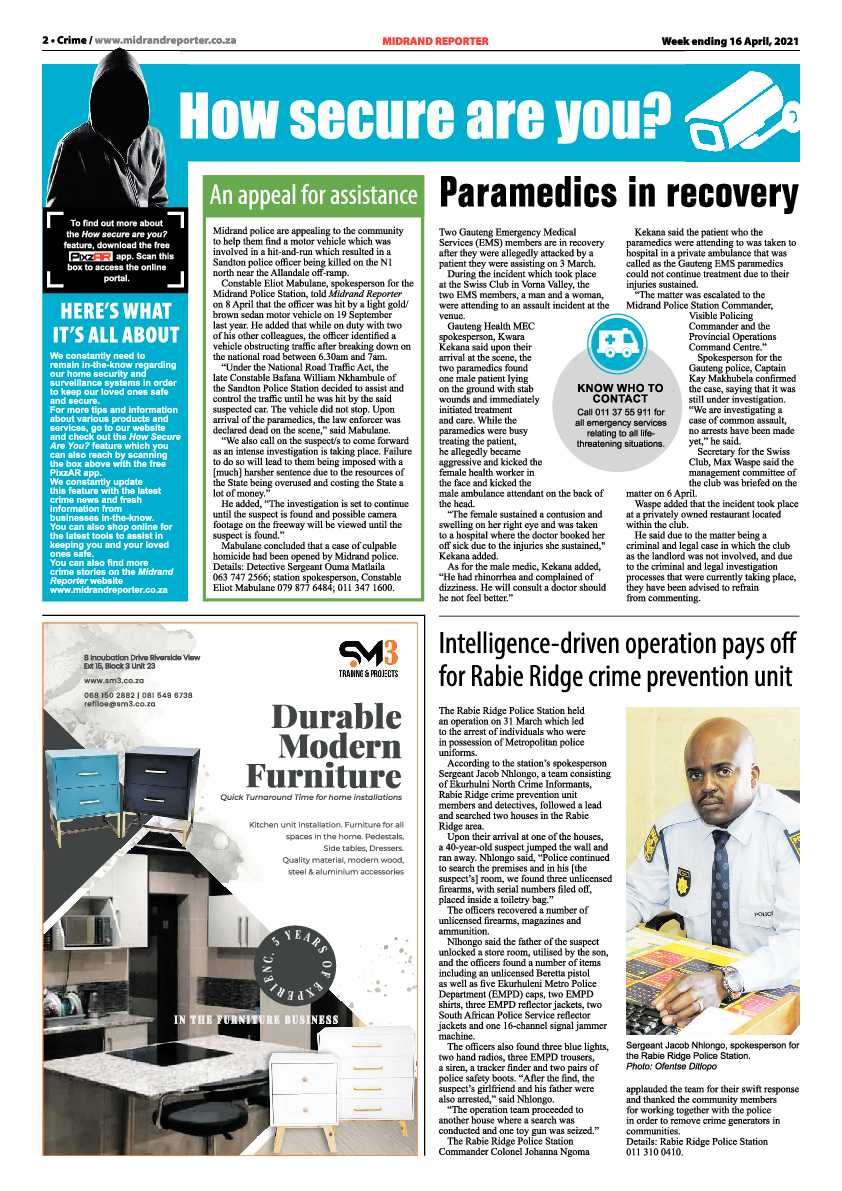 Midrand Reporter 16 April 2021 page 2