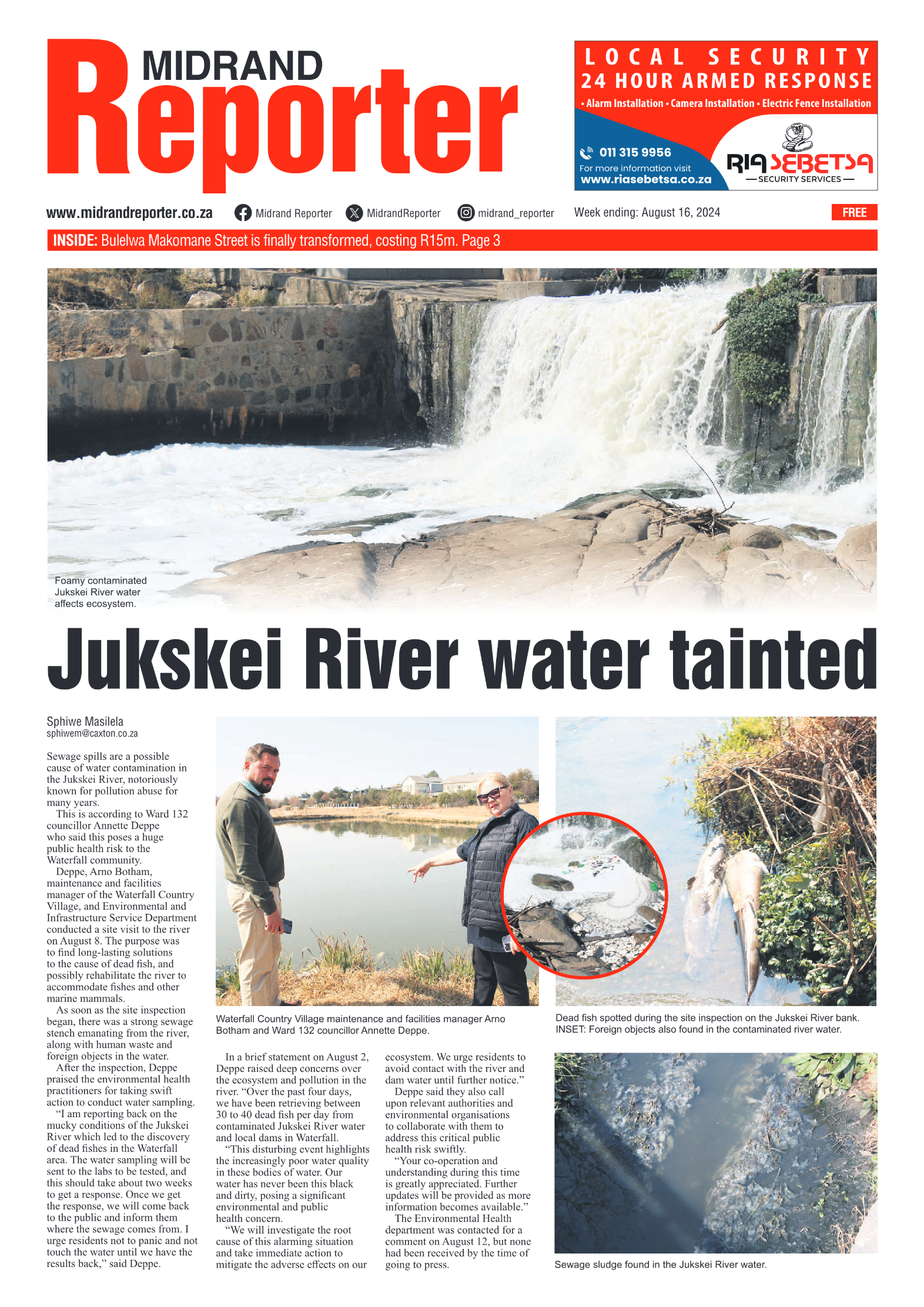 Midrand Reporter 16 August 2024 page 1