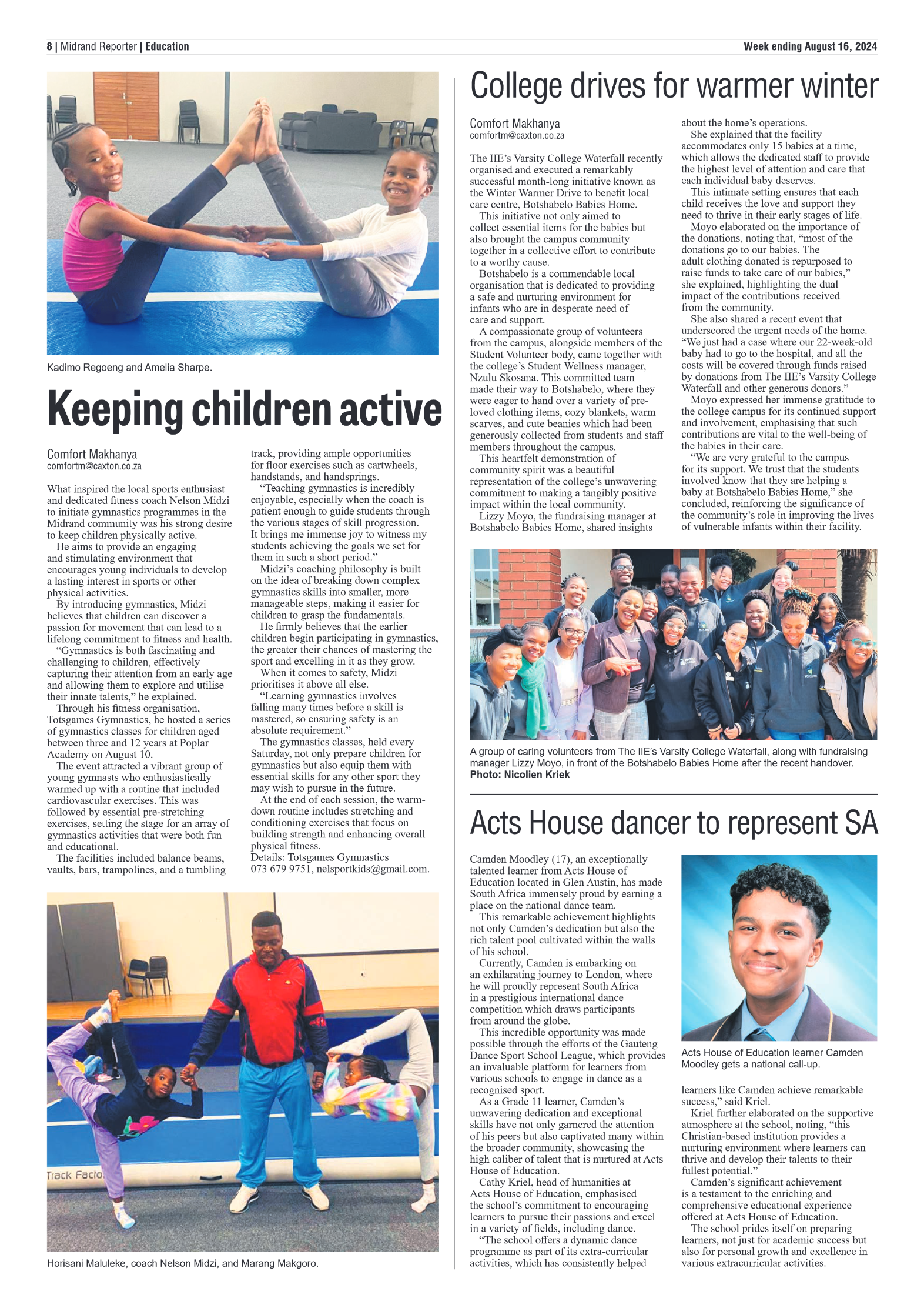 Midrand Reporter 16 August 2024 page 8