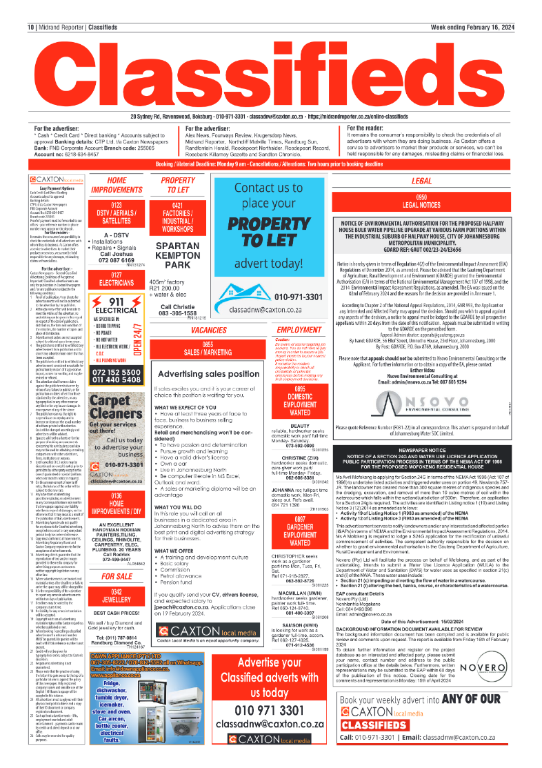 Midrand Reporter 16 February 2024 page 10