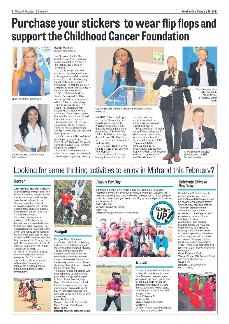 Midrand Reporter 16 February 2024 page 6
