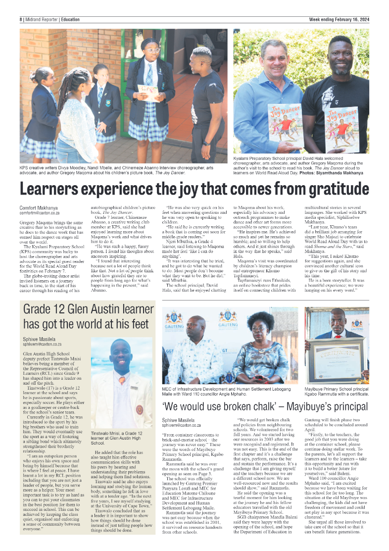 Midrand Reporter 16 February 2024 page 8