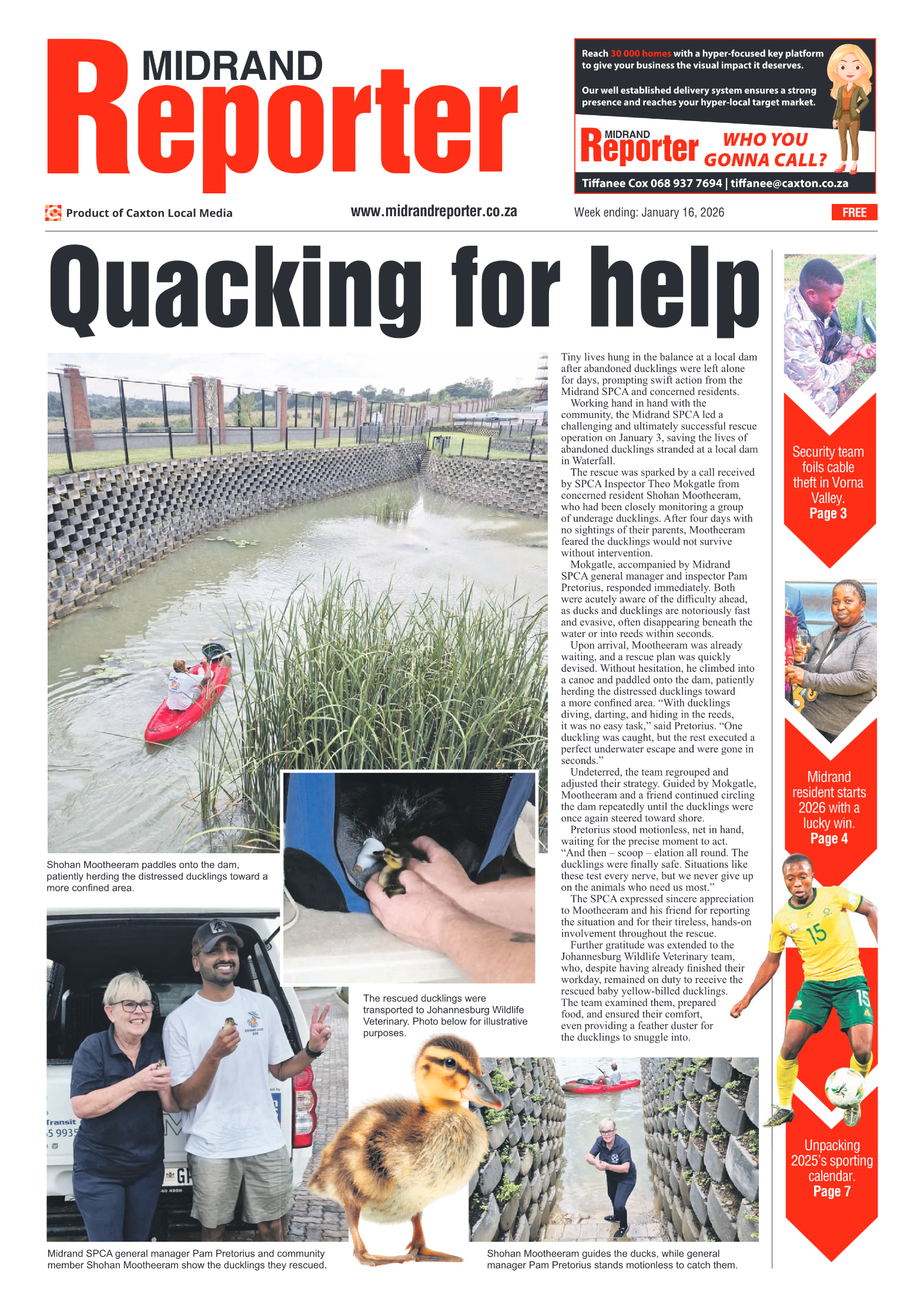 Midrand Reporter 16 January 2026 page 3