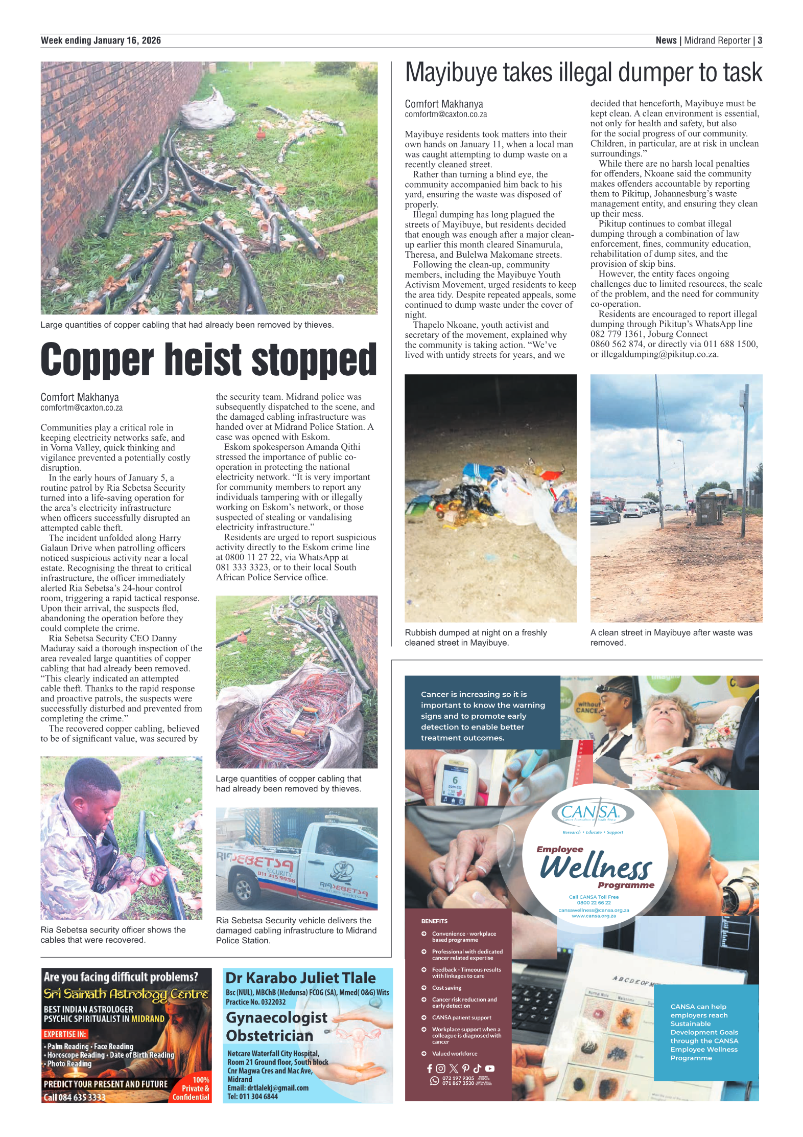 Midrand Reporter 16 January 2026 page 5