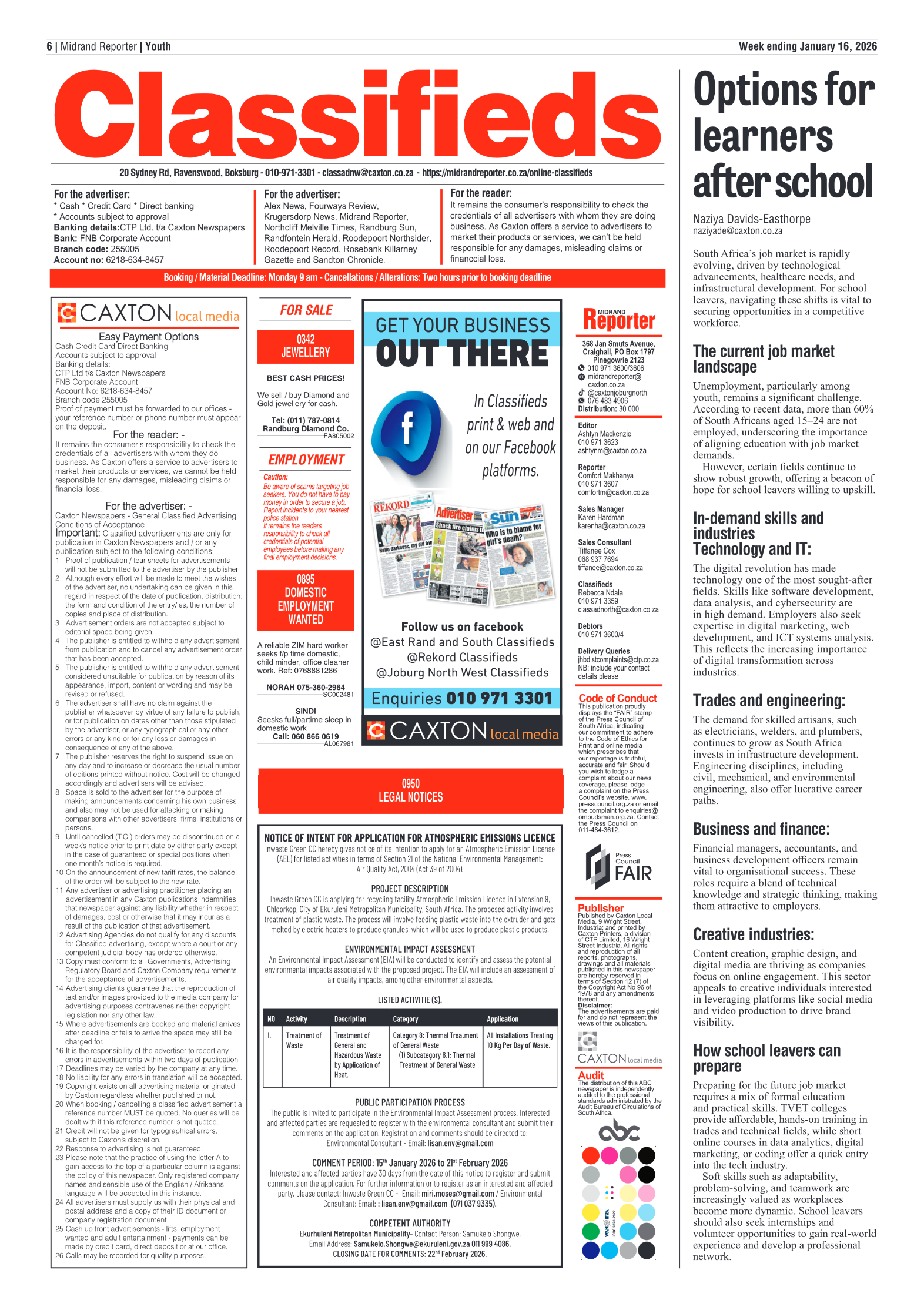 Midrand Reporter 16 January 2026 page 8
