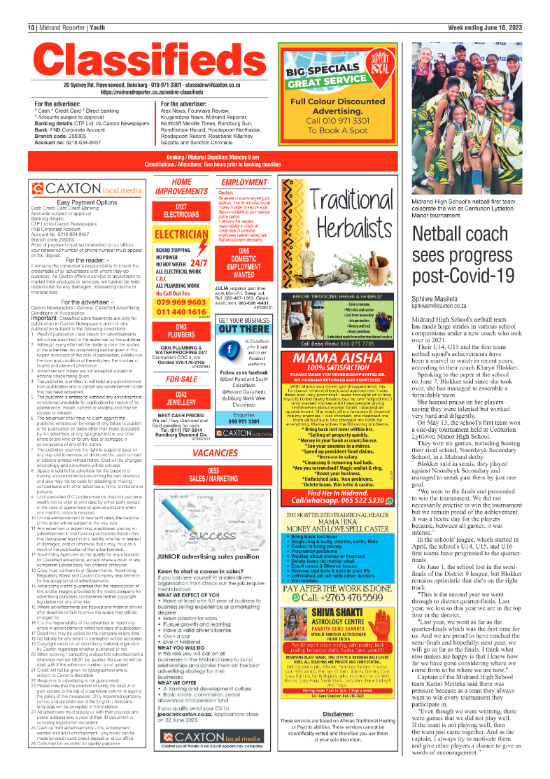 Midrand Reporter 16 June 2023 page 10