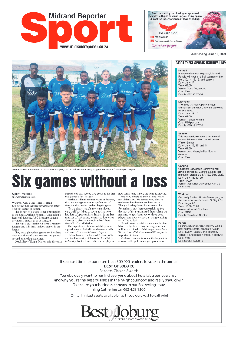 Midrand Reporter 16 June 2023 page 12