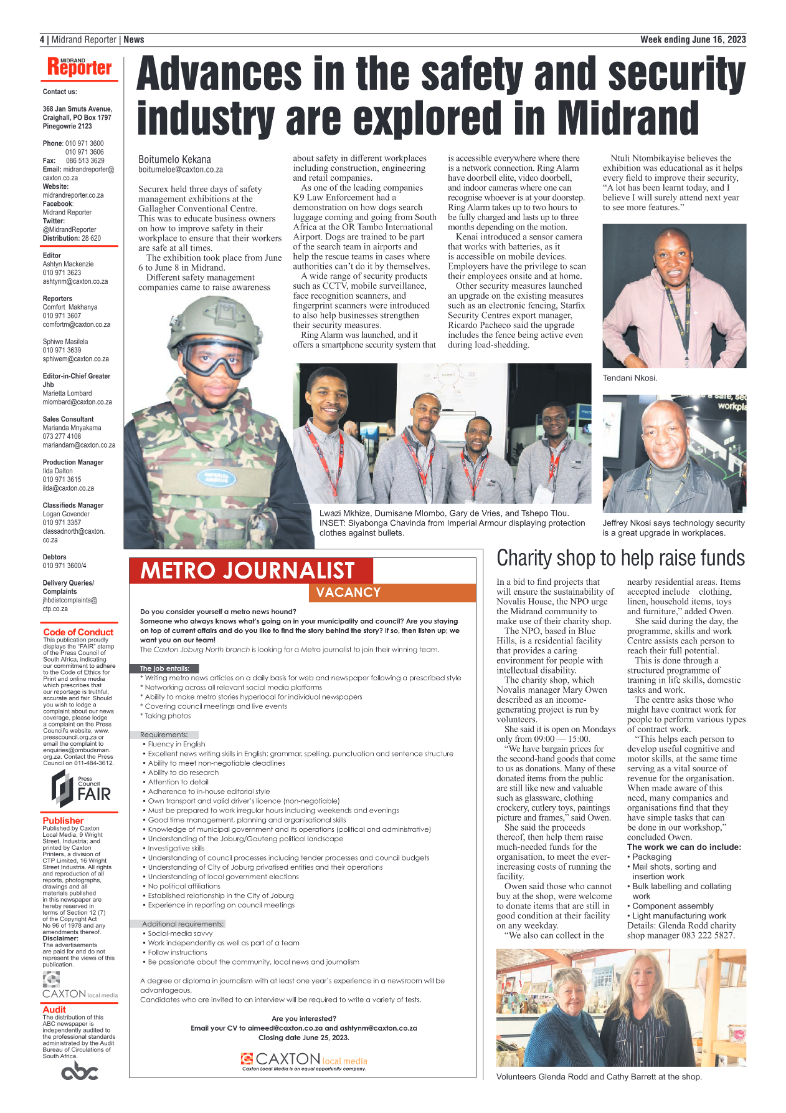 Midrand Reporter 16 June 2023 page 4