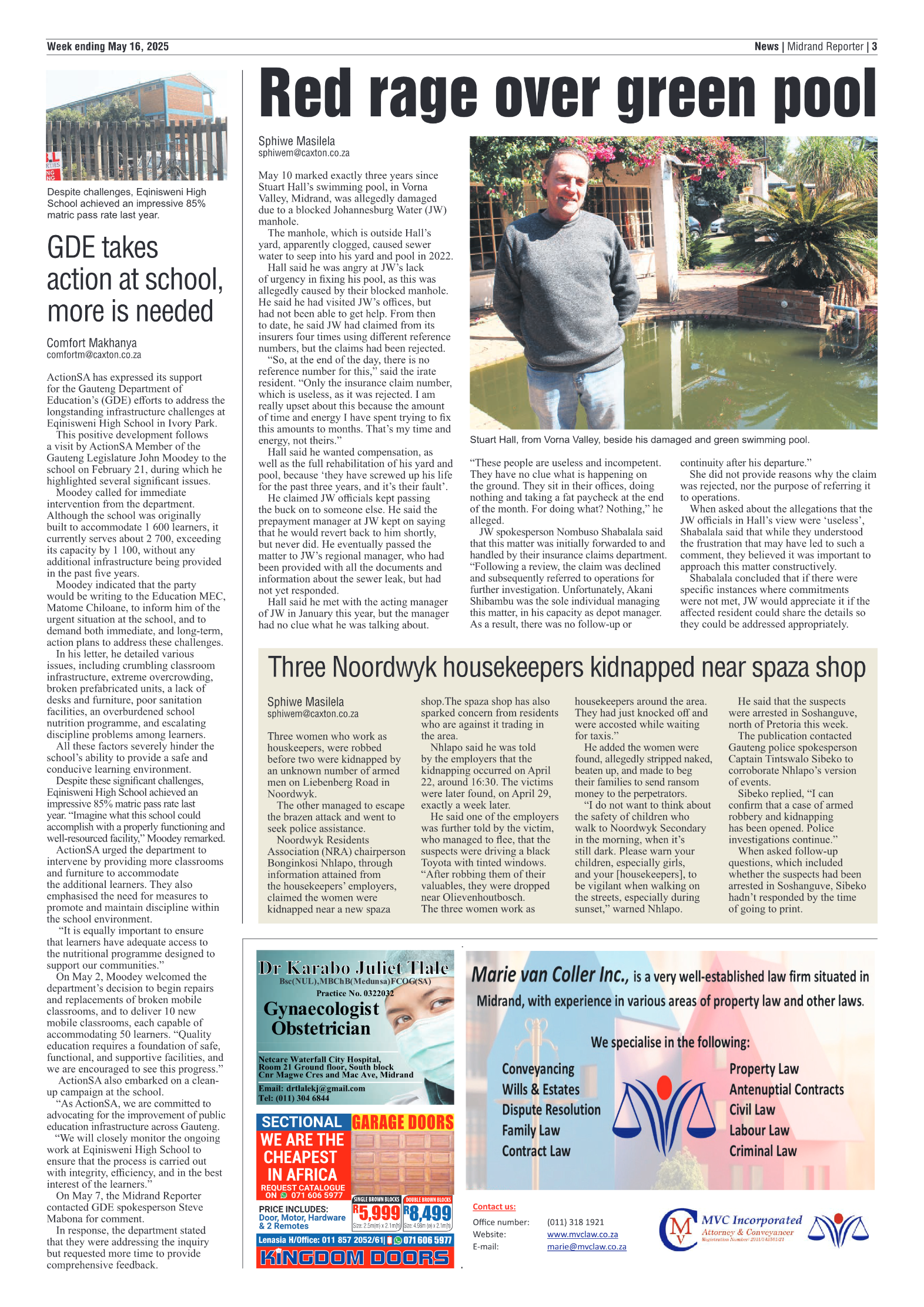 Midrand Reporter 16 May 2025 page 5