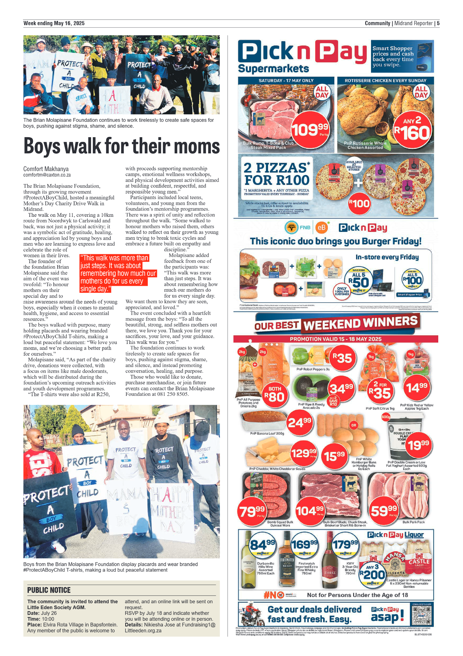 Midrand Reporter 16 May 2025 page 7