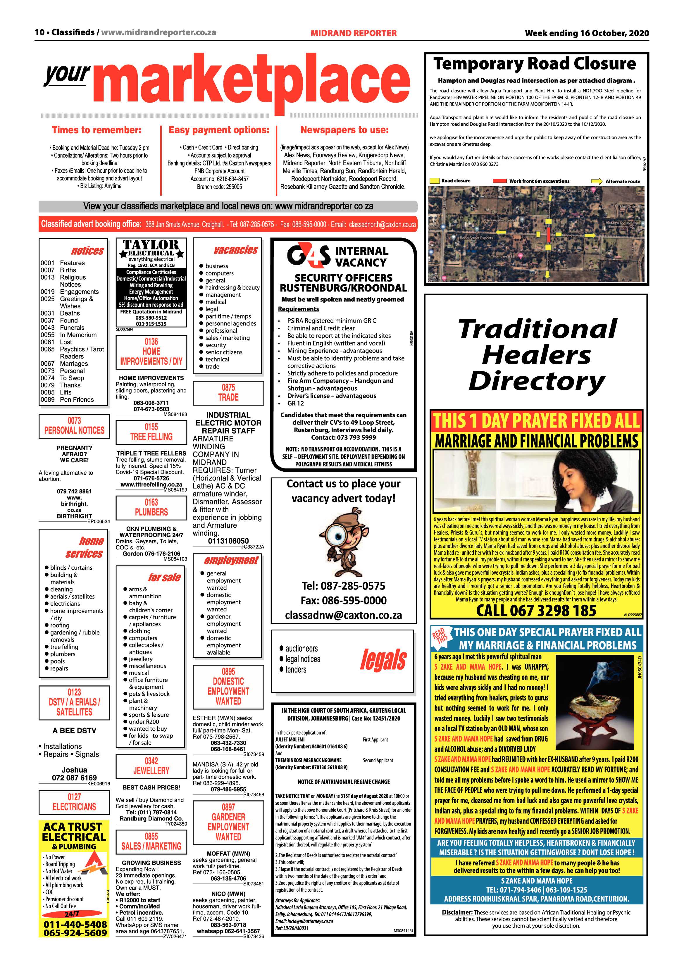 Midrand Reporter 16 October 2020 page 10