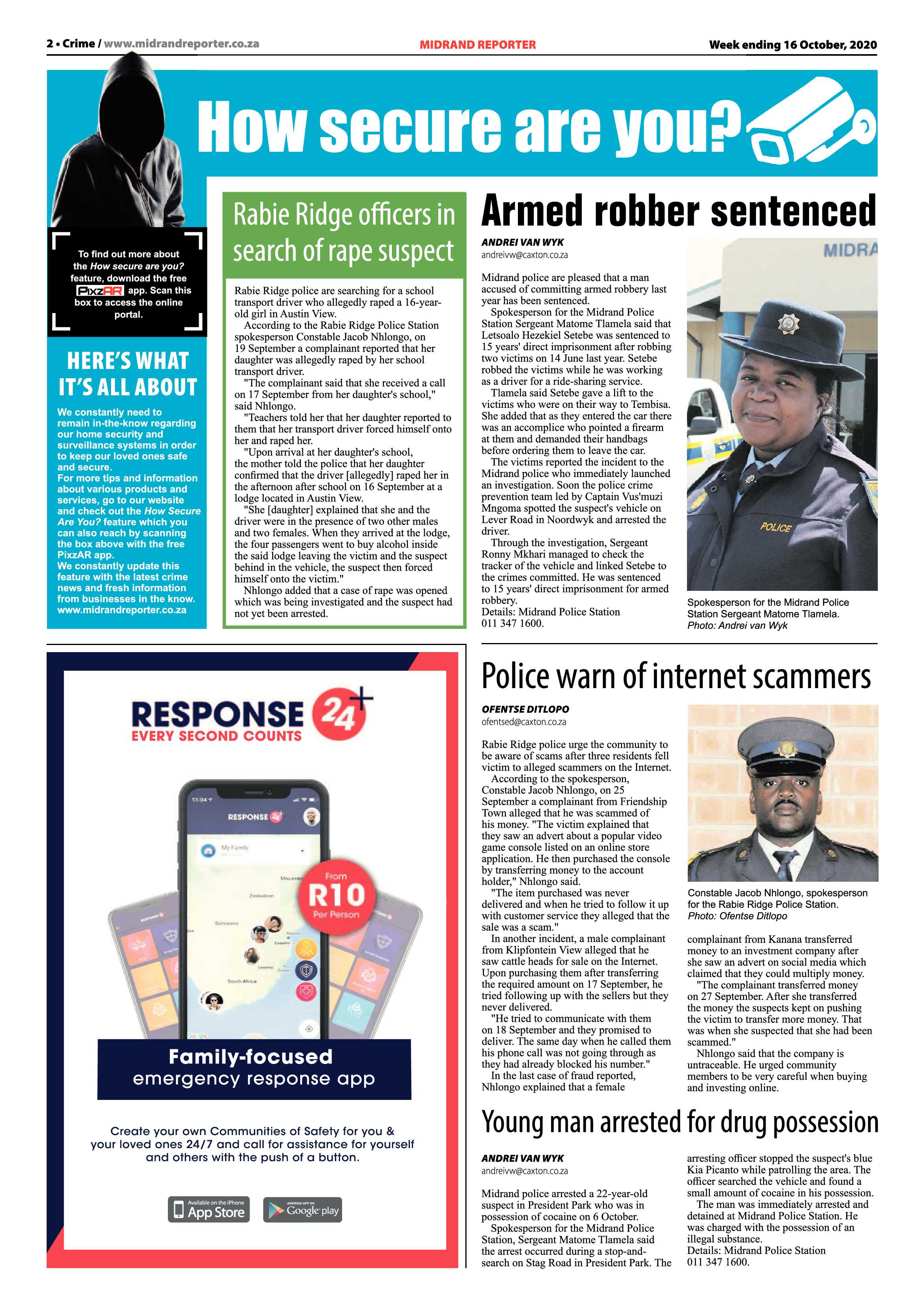 Midrand Reporter 16 October 2020 page 2