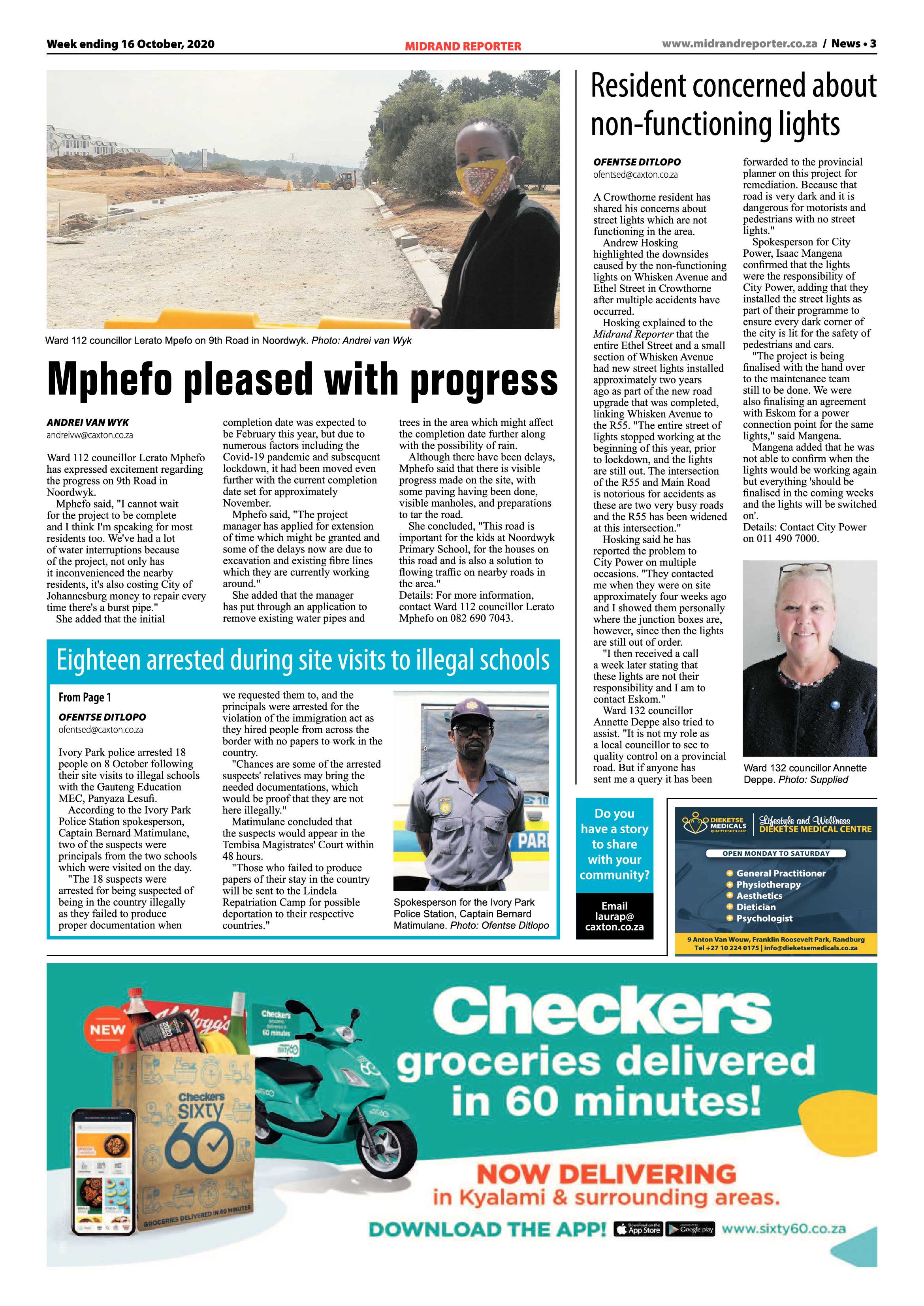 Midrand Reporter 16 October 2020 page 3