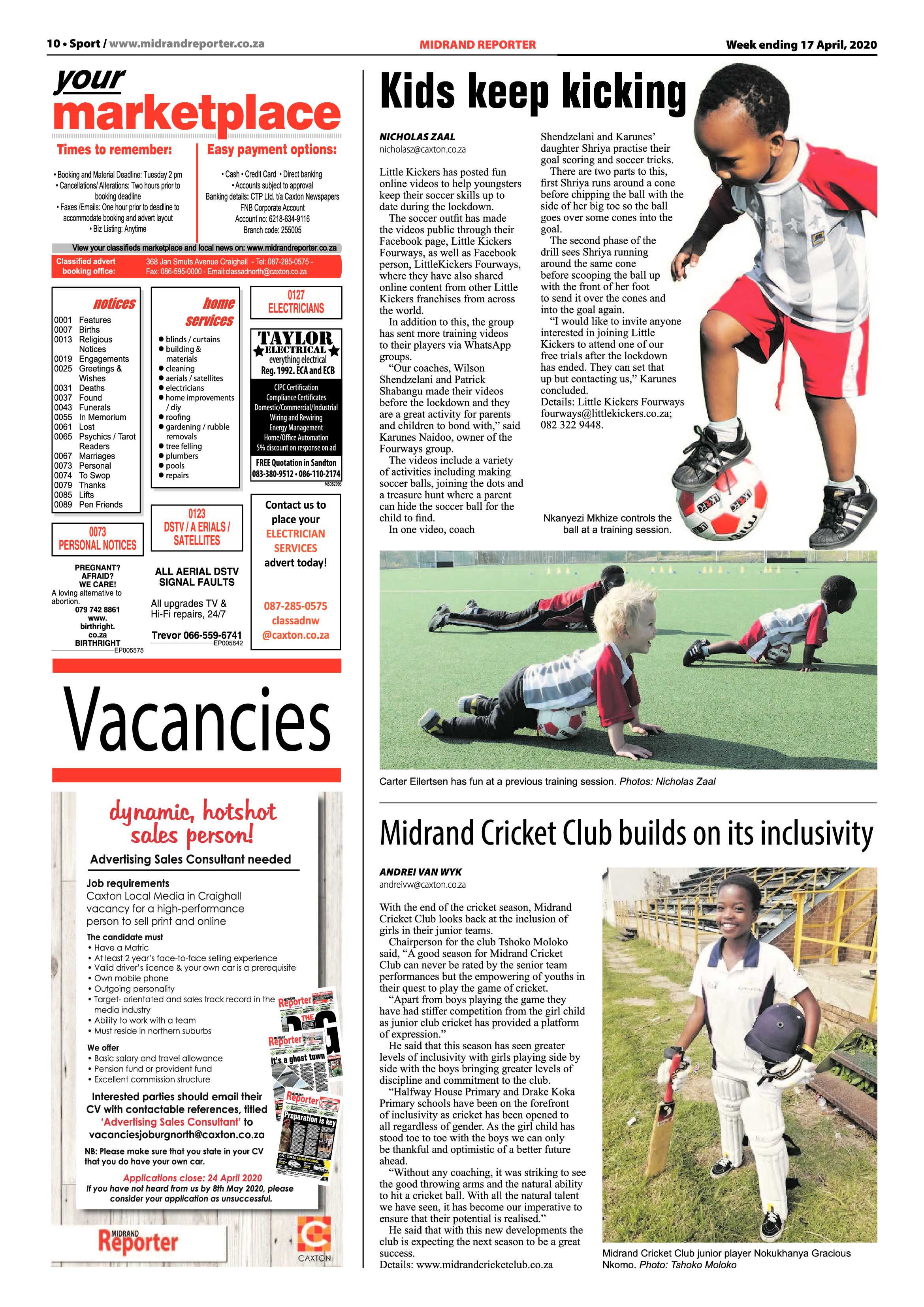 Midrand Reporter 17 April 2020 page 10