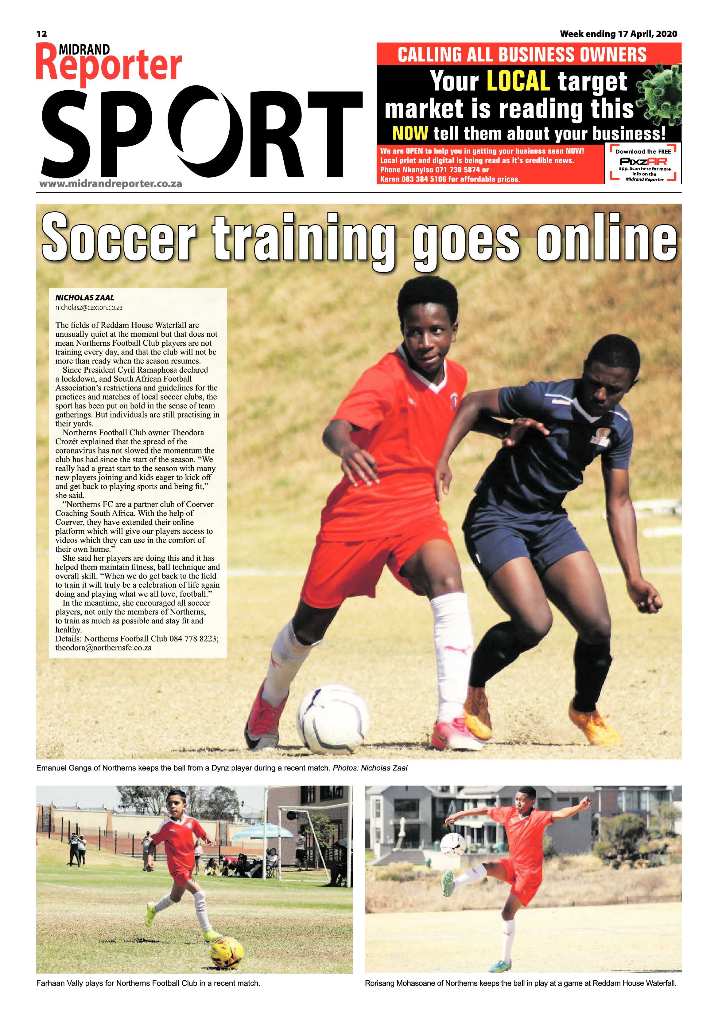 Midrand Reporter 17 April 2020 page 12