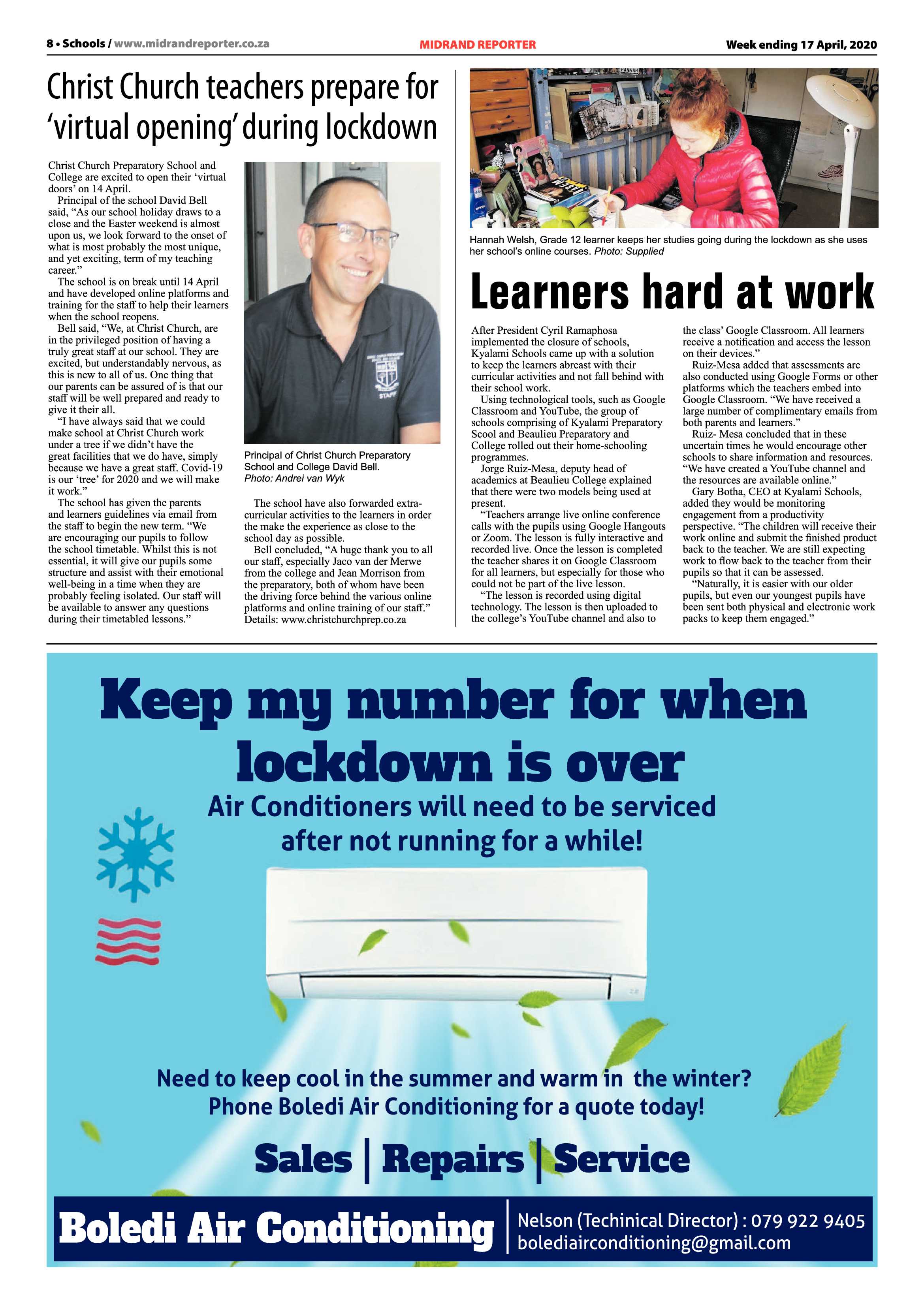 Midrand Reporter 17 April 2020 page 8