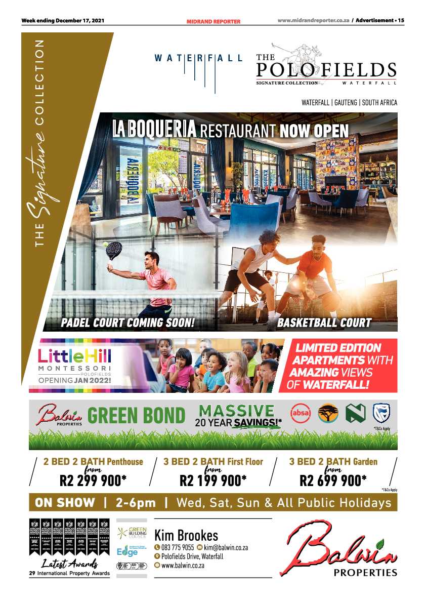 Midrand Reporter 17 December 2021 page 15