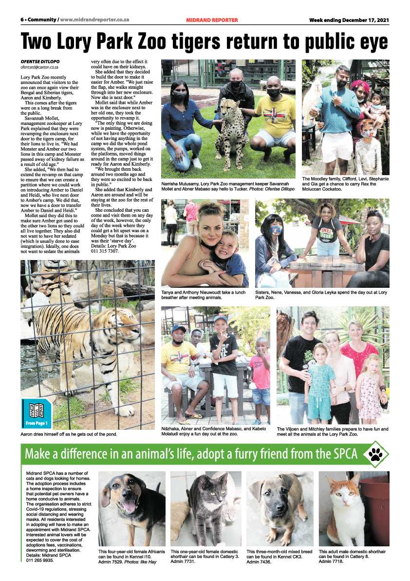 Midrand Reporter 17 December 2021 page 6