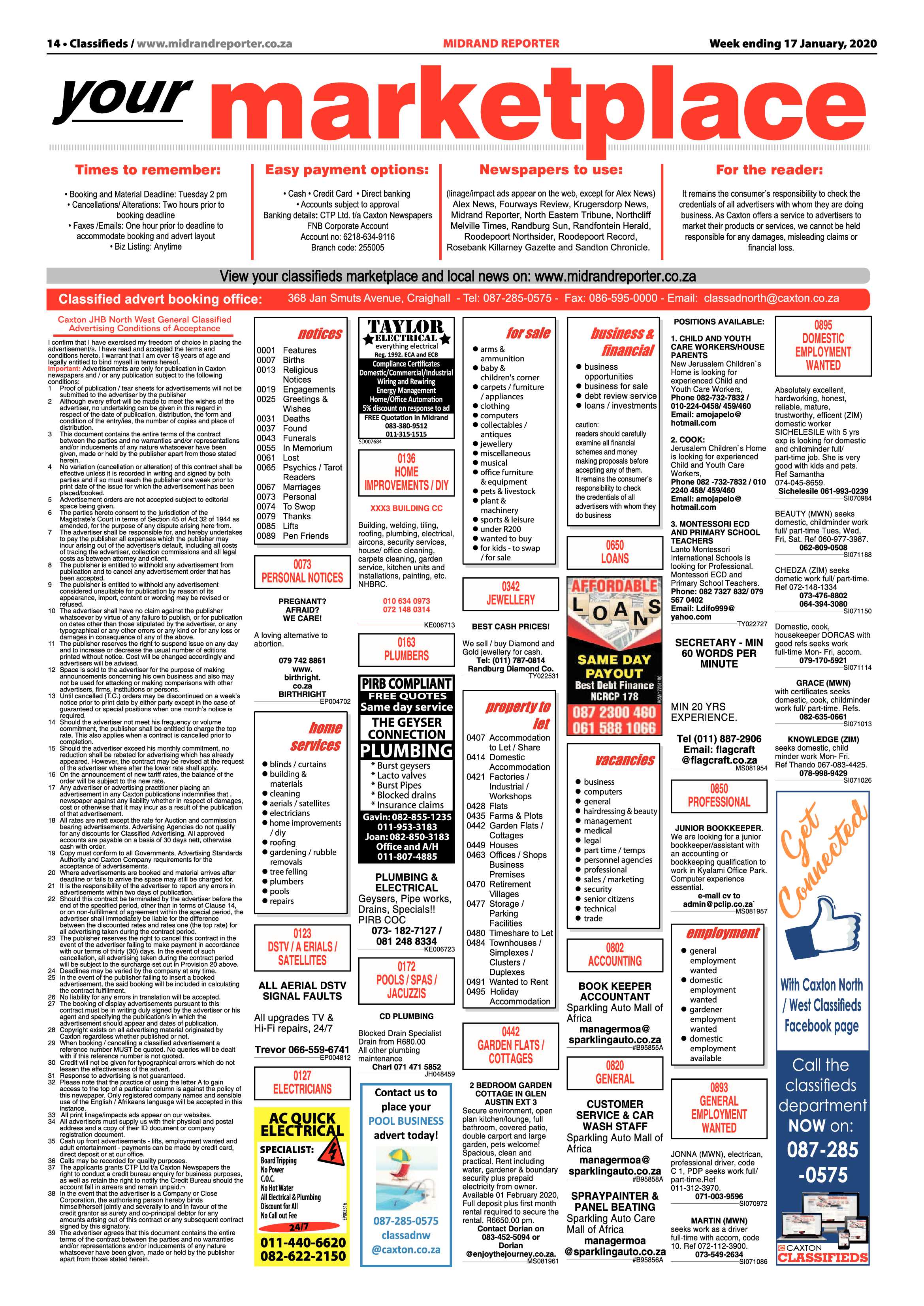 Midrand Reporter 17 January 2020 page 14