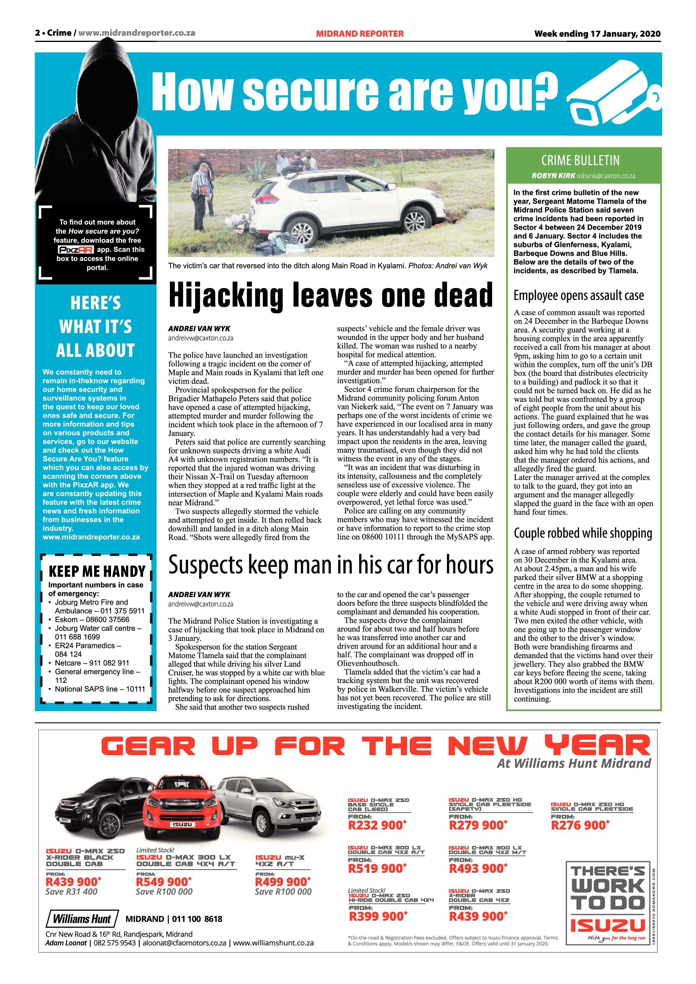 Midrand Reporter 17 January 2020 page 2