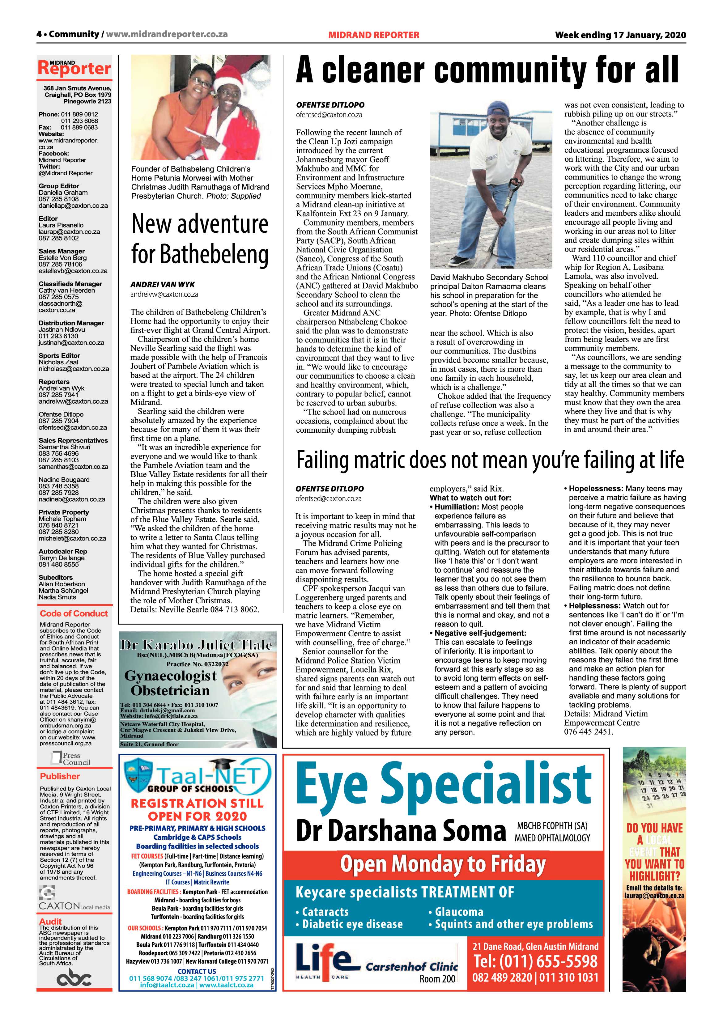 Midrand Reporter 17 January 2020 page 4