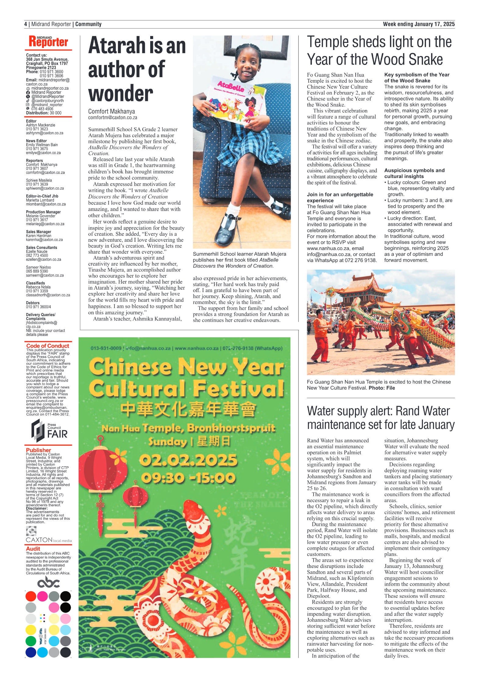 Midrand Reporter 17 January 2025 page 4