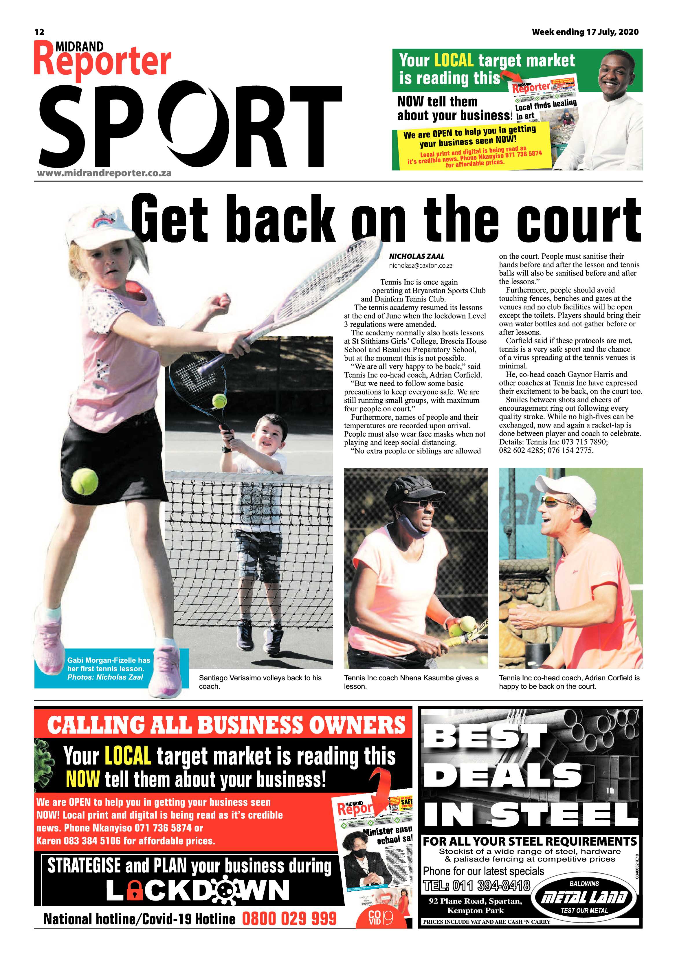 Midrand Reporter 17 July 2020 page 12